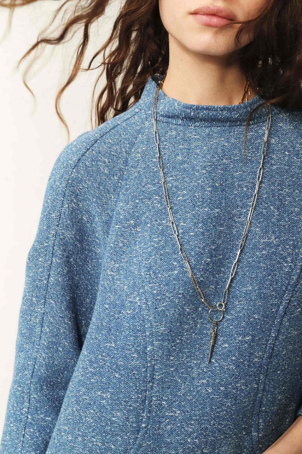 Ba&sh Top Esprit Sweat Loki Bleu