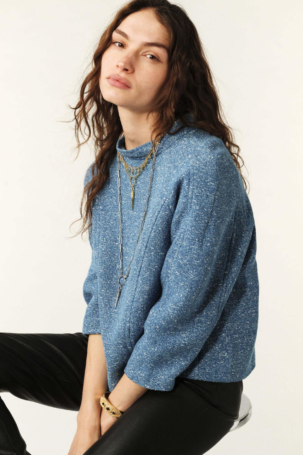 Ba&sh Top Esprit Sweat Loki Bleu