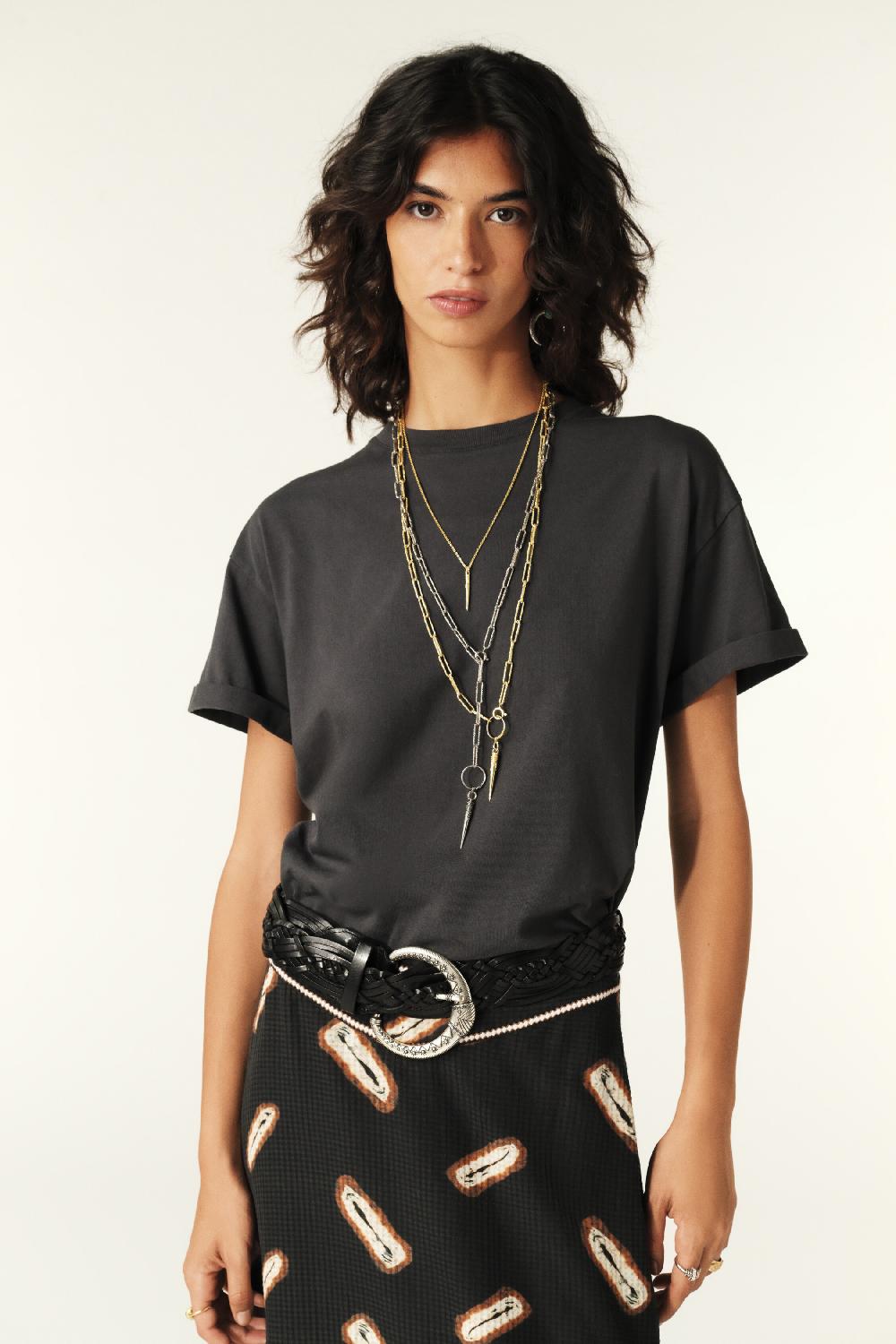 ba&sh Top Manches Courtes Rosie Carbone