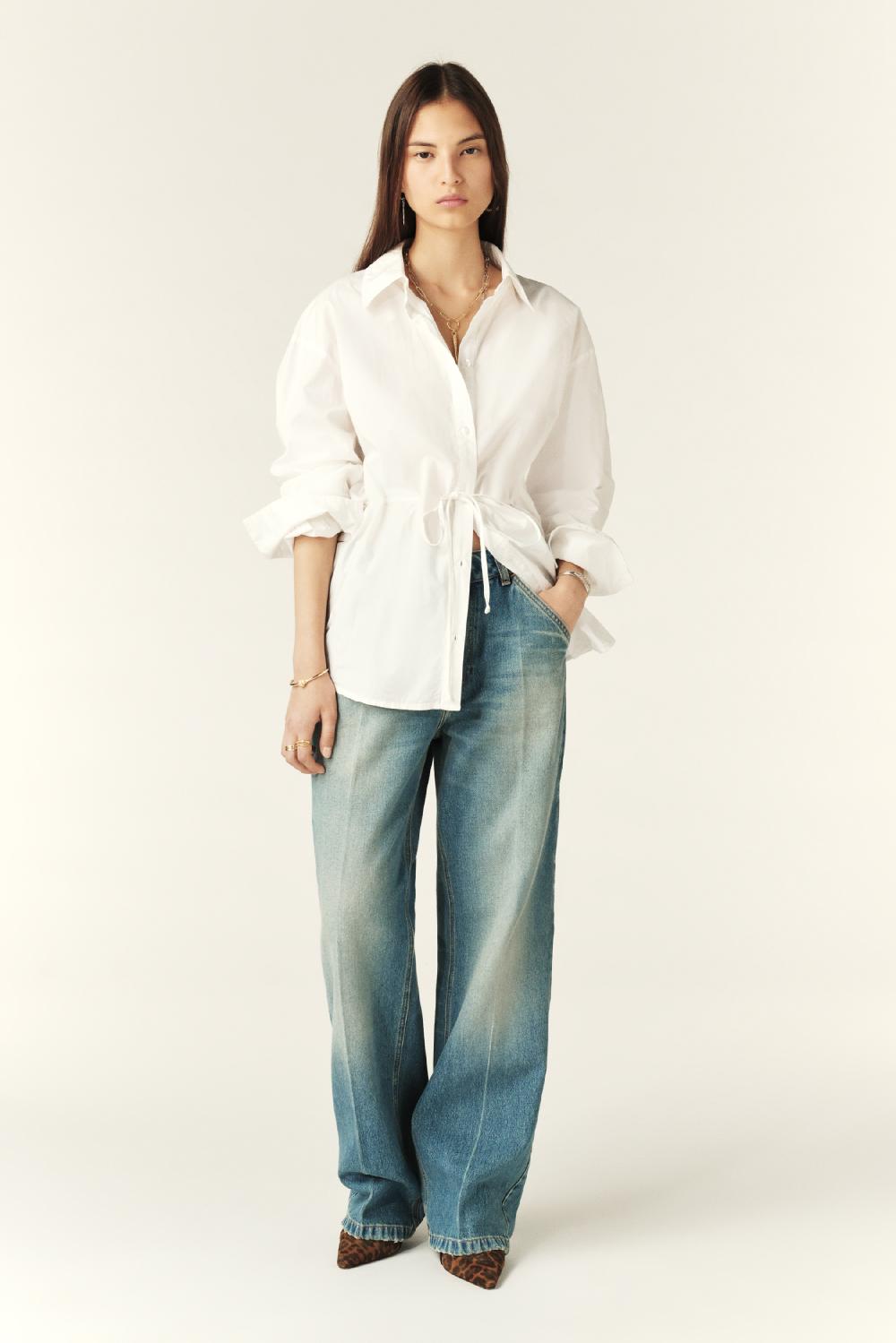 Ba&sh Top Manches Longues Aply Blanc