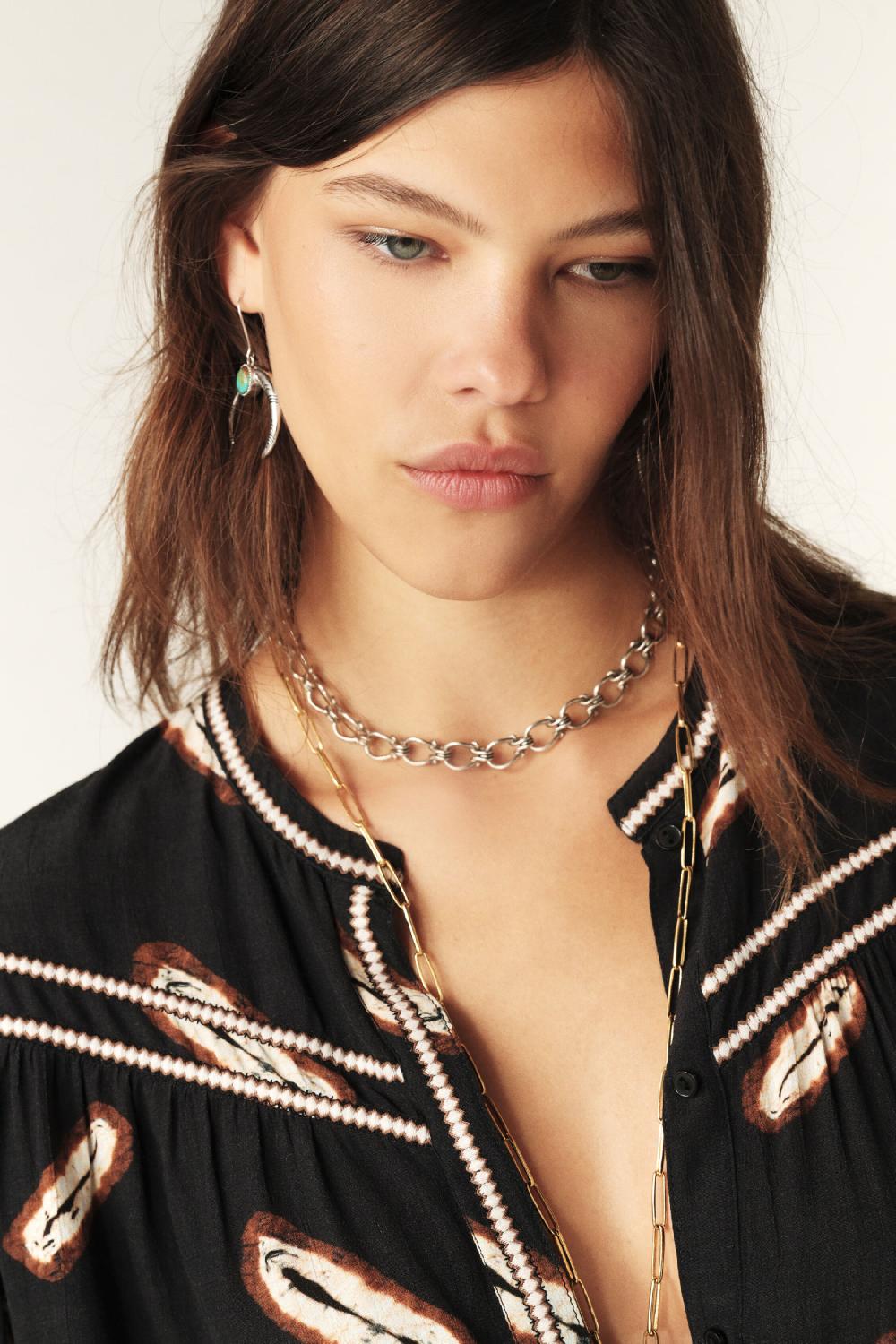 Ba&sh Top Manches Longues Capella Noir