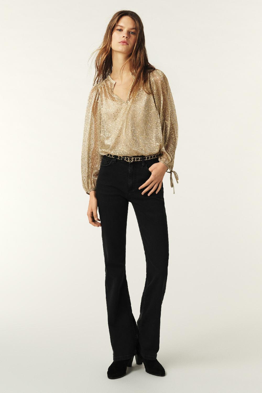 Ba&sh Top Manches Longues Curtis Dore