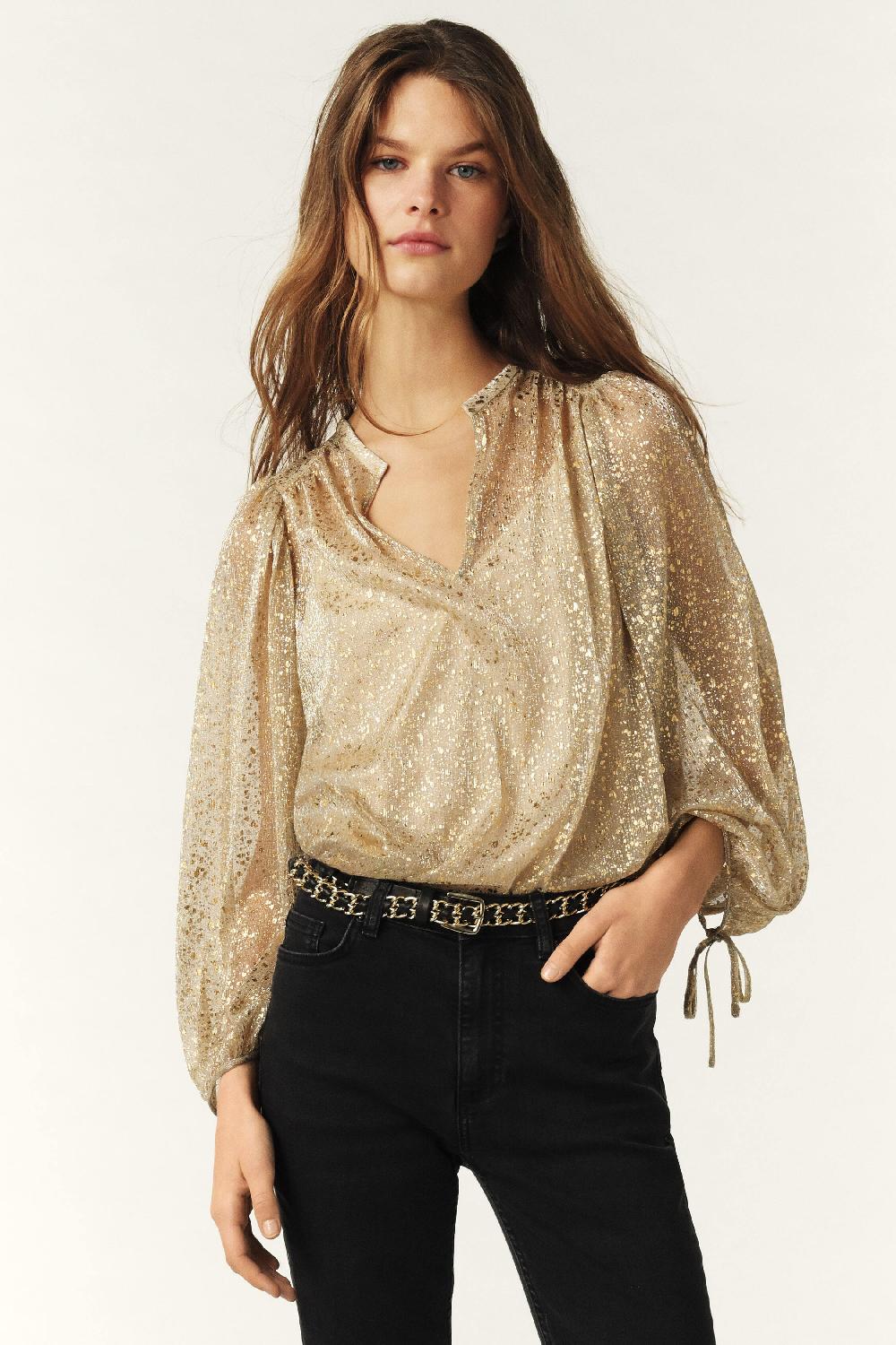 ba&sh Top Manches Longues Curtis Dore