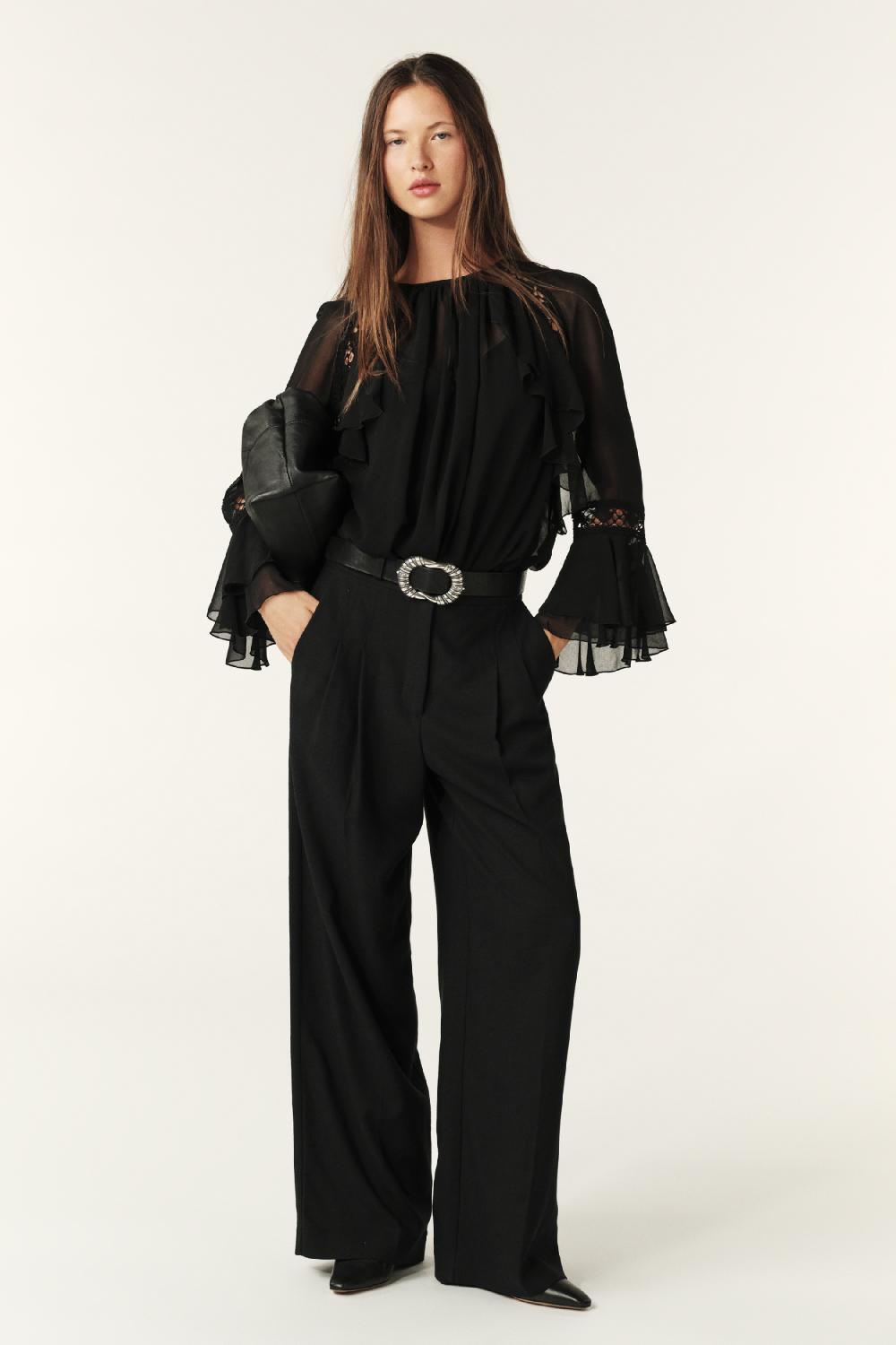 Ba&sh Top Manches Longues Mena Noir