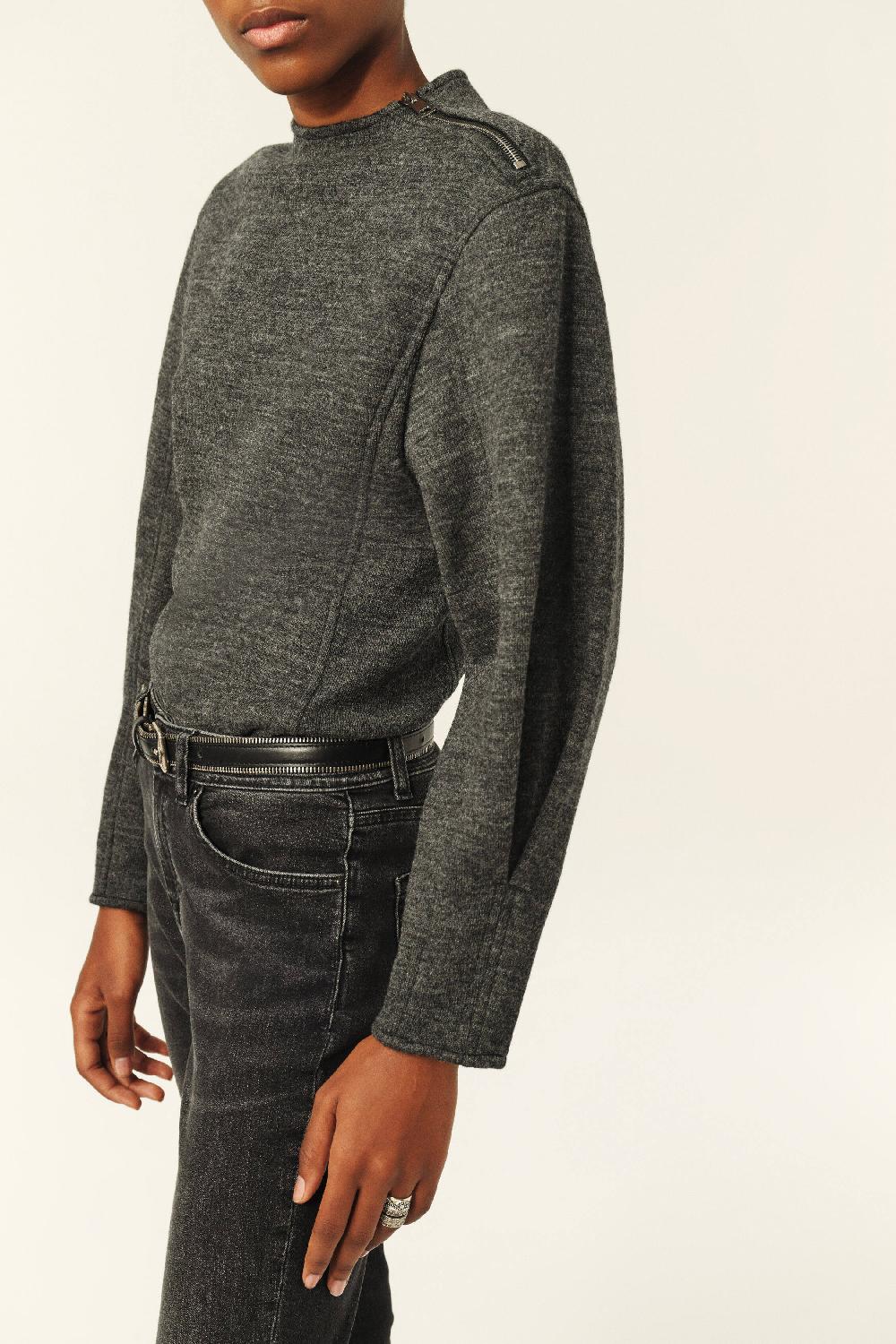 Ba&sh Top Manches Longues Myra Gris