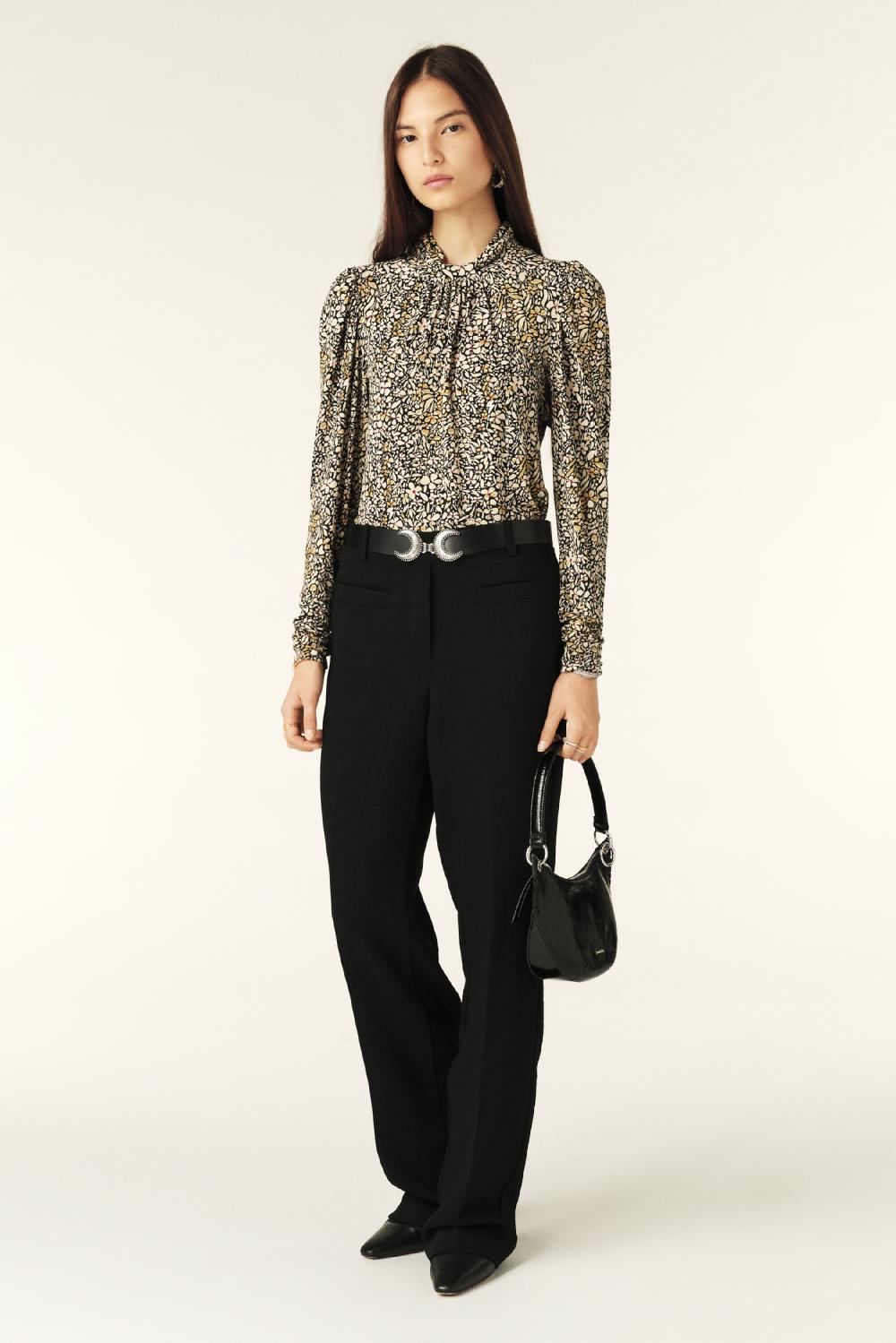 Ba&sh Top Manches Longues Shine Beige