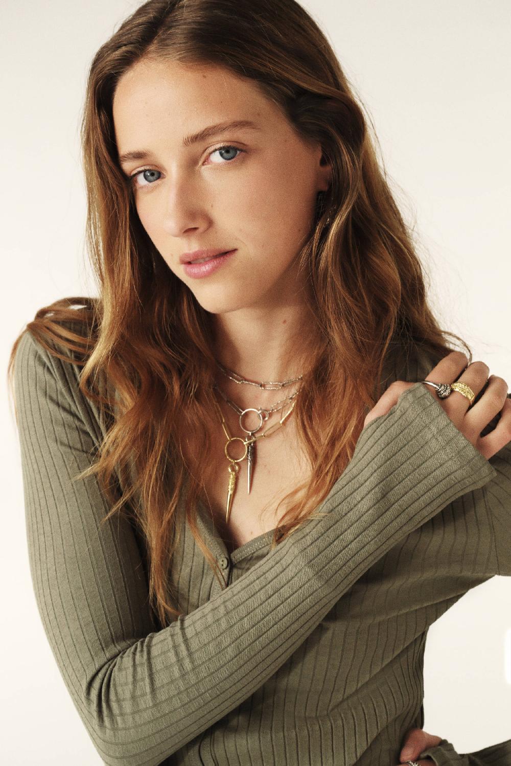 Ba&sh Top Manches Longues Tan Kaki