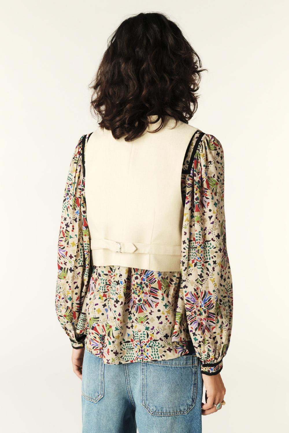 Ba&sh Top Sans Manches Jessy Beige