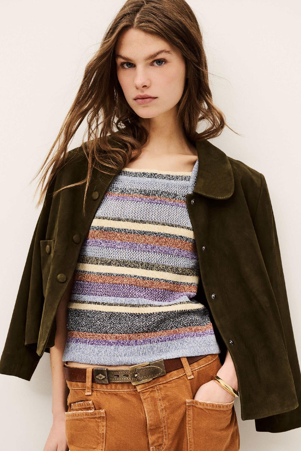 Ba&sh Top Sans Manches Tannia Multi