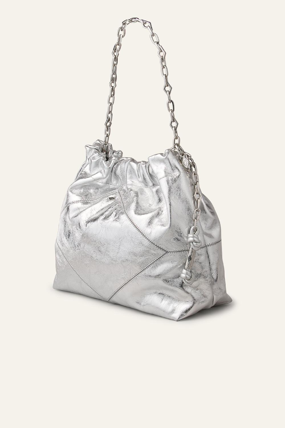 Ba&sh Tote Bag En Cuir June Gris