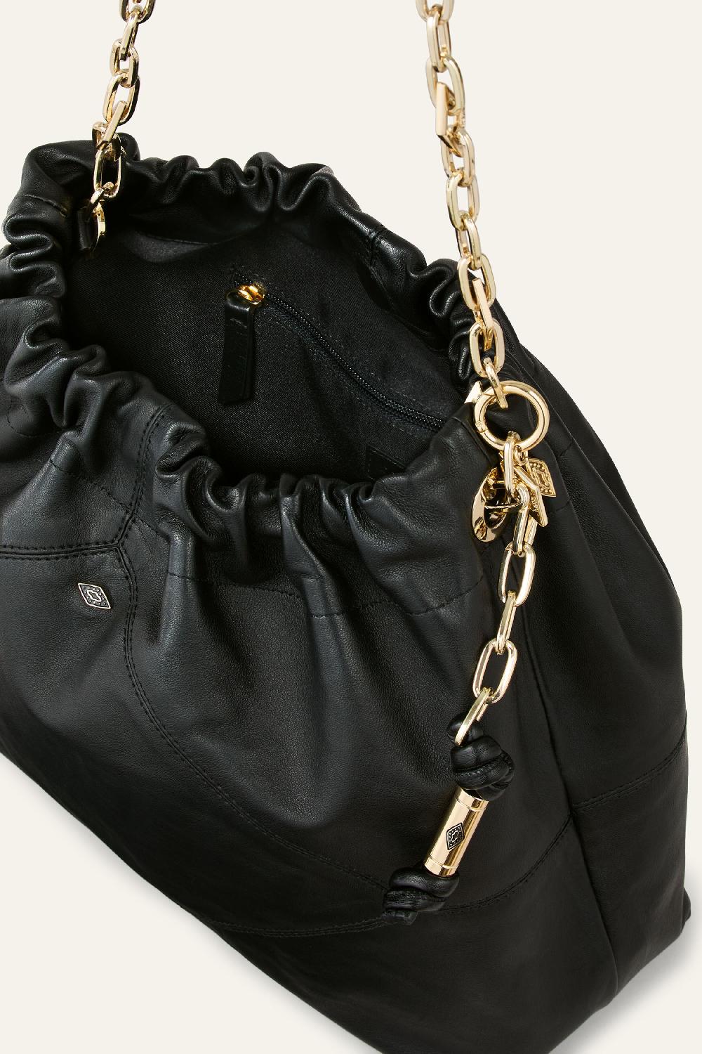 Ba&sh Tote Bag En Cuir Tote Noir