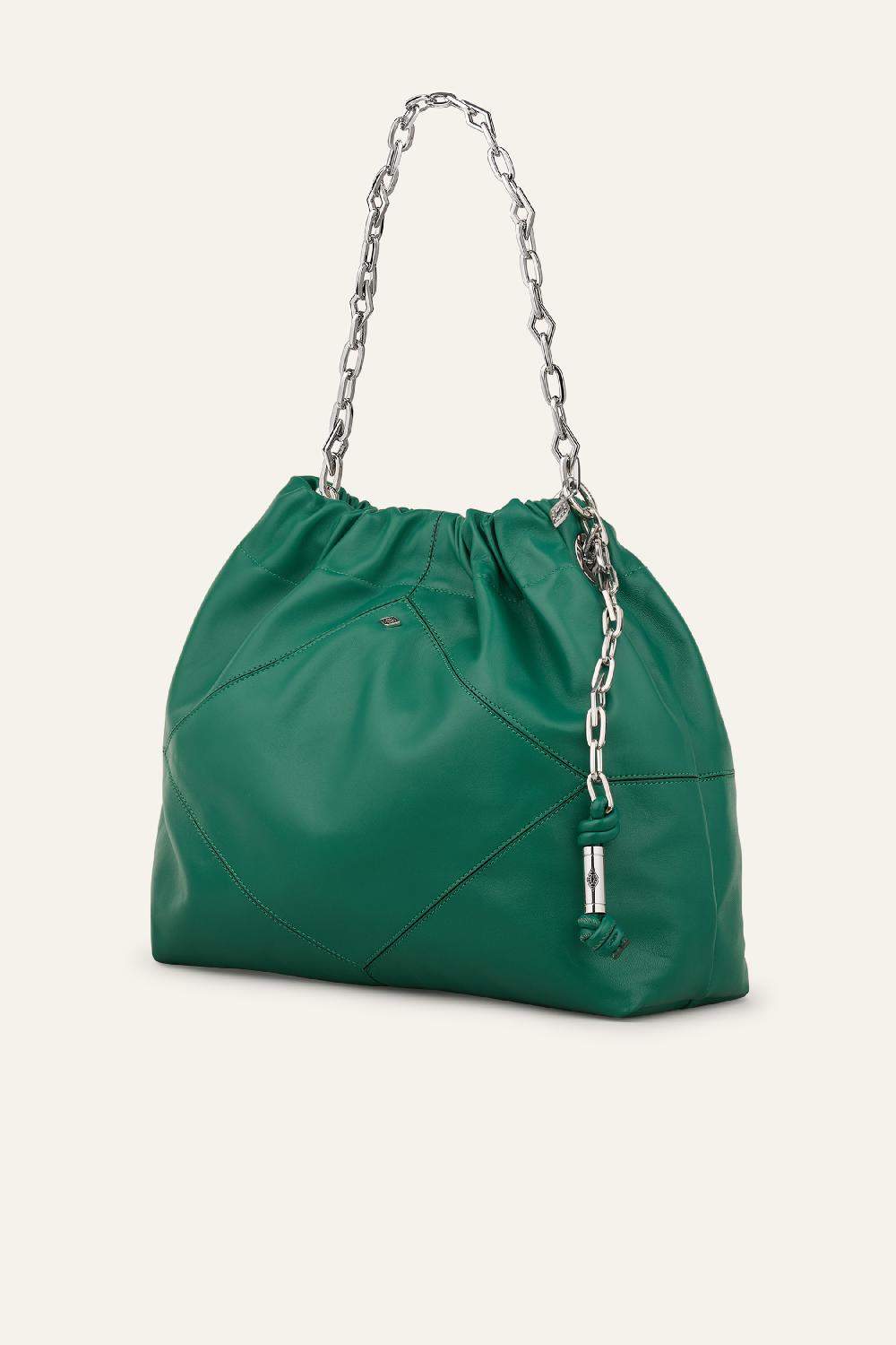 Ba&sh Tote Bag En Cuir Tote Vert