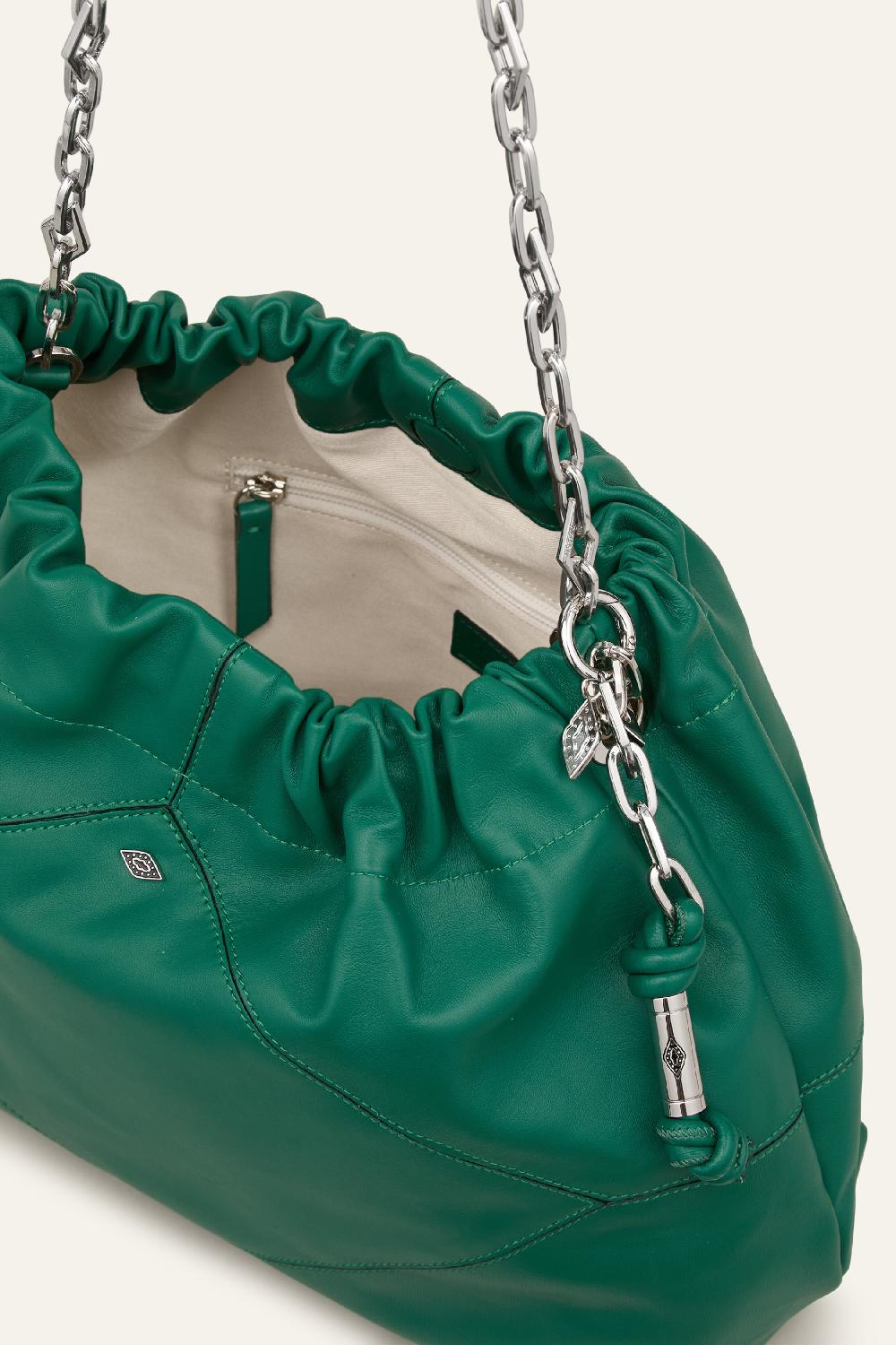 Ba&sh Tote Bag En Cuir Tote Vert