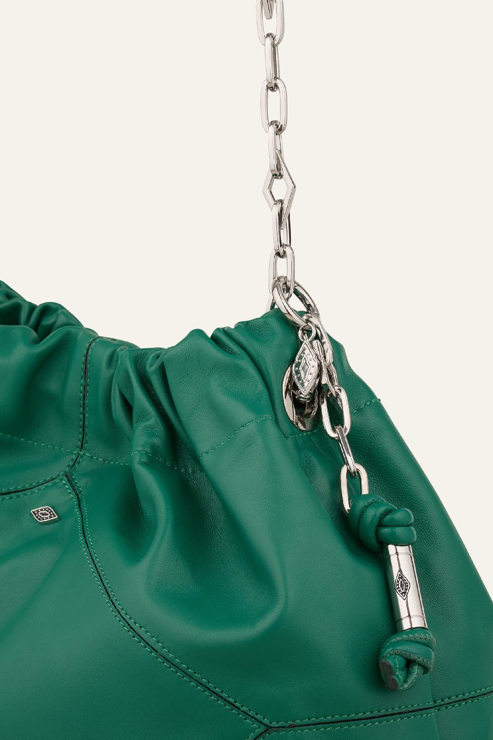 Ba&sh Tote Bag En Cuir Tote Vert