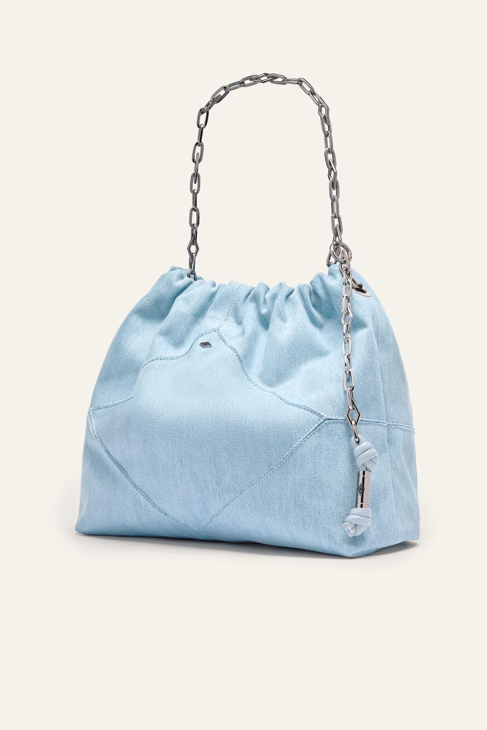 Ba&sh Tote Rectangulaire Grand Format June Bleu