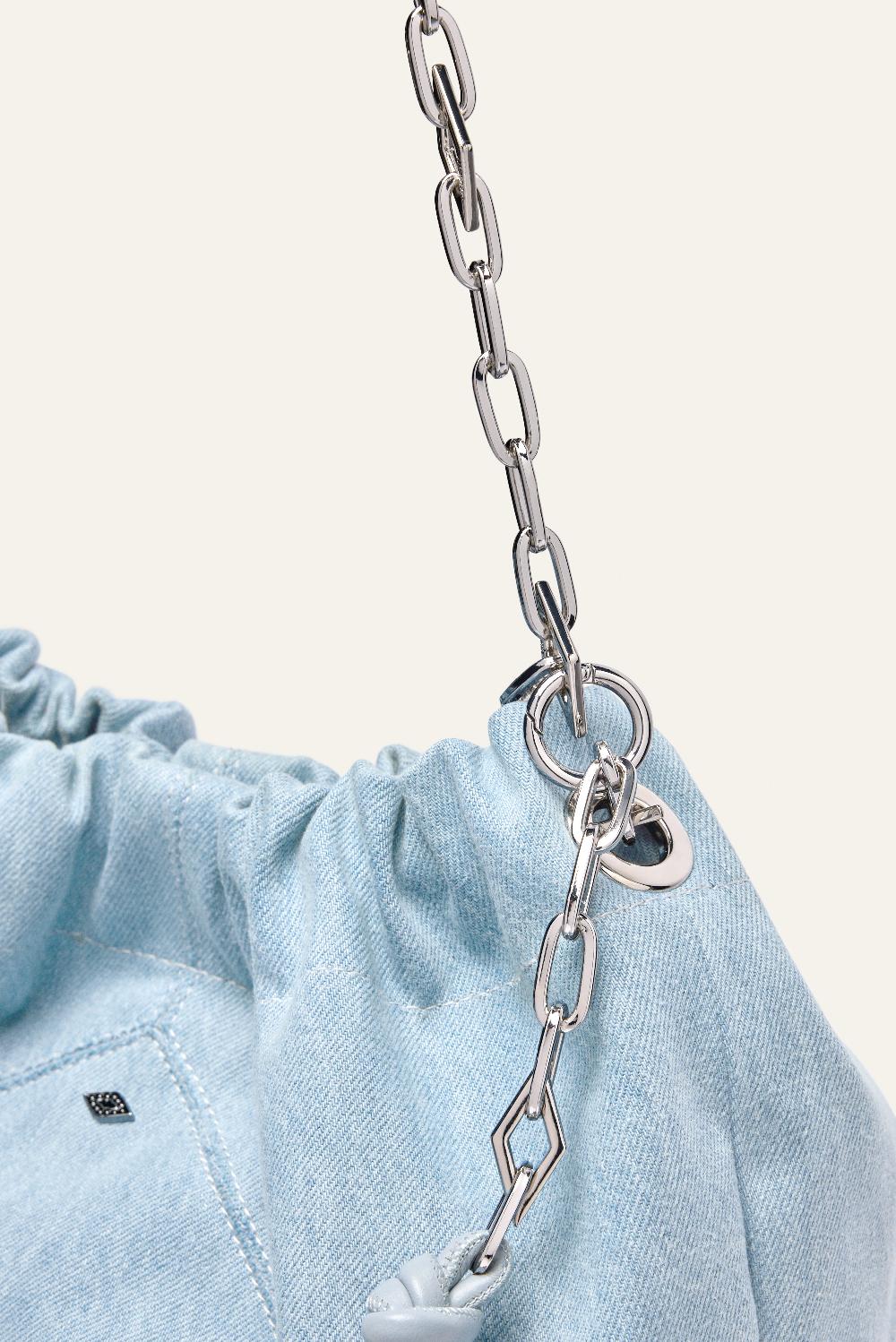 Ba&sh Tote Rectangulaire Grand Format June Bleu