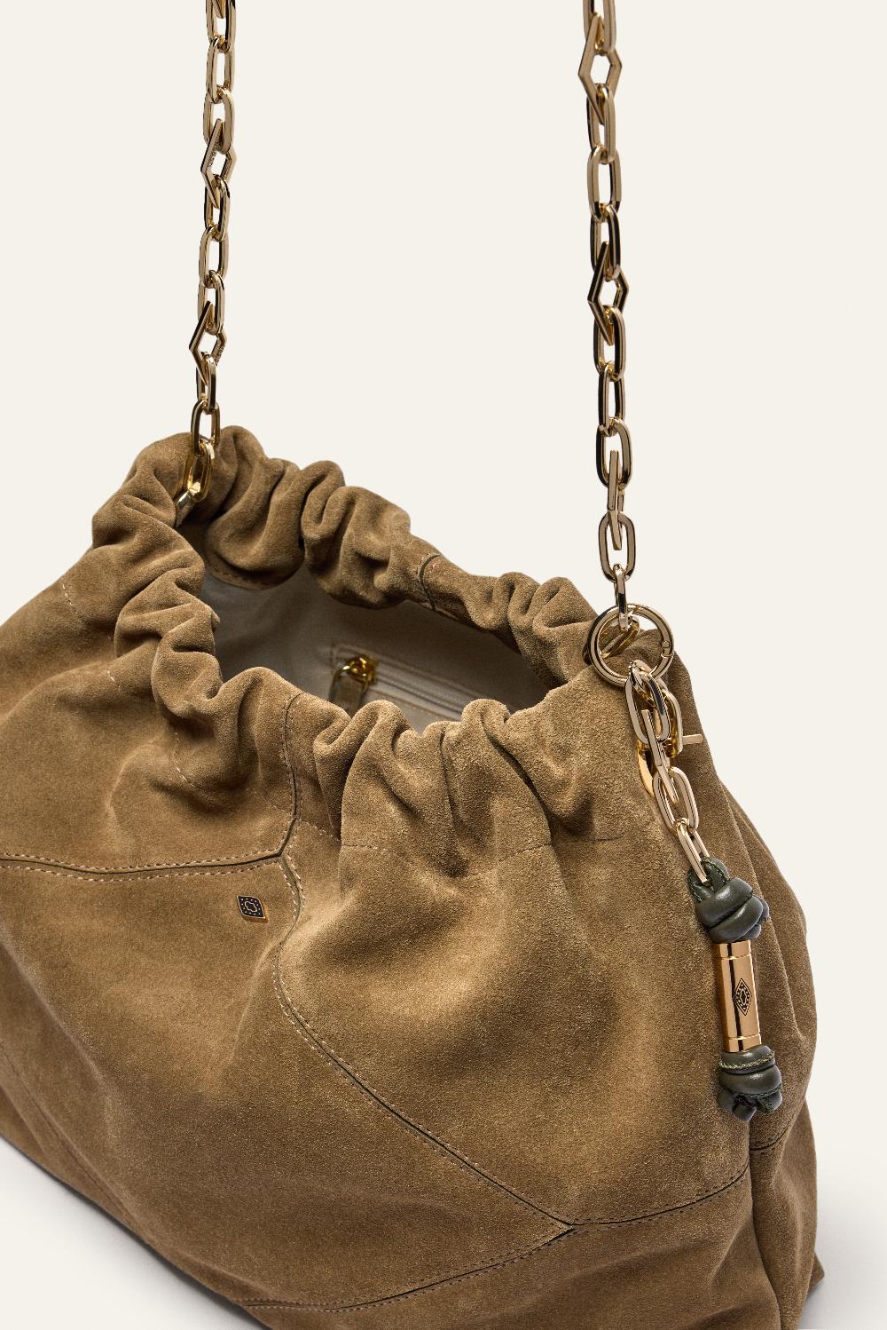 Ba&sh Tote Rectangulaire Grand Format June Kaki