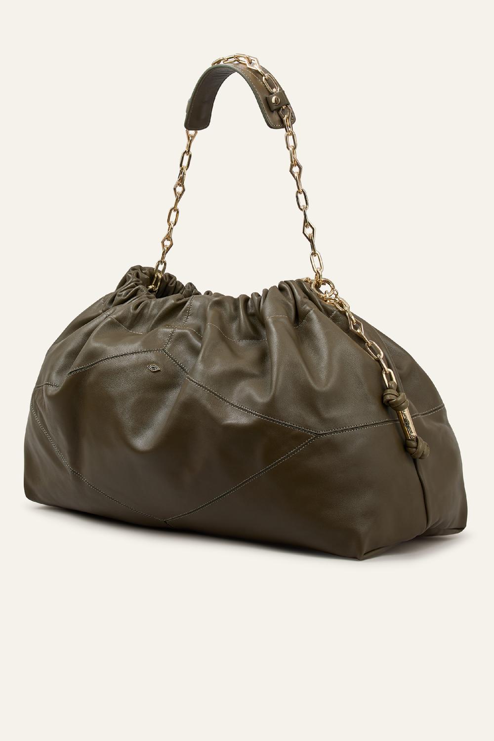 Ba&sh Tote Rectangulaire Grand Format June Kaki