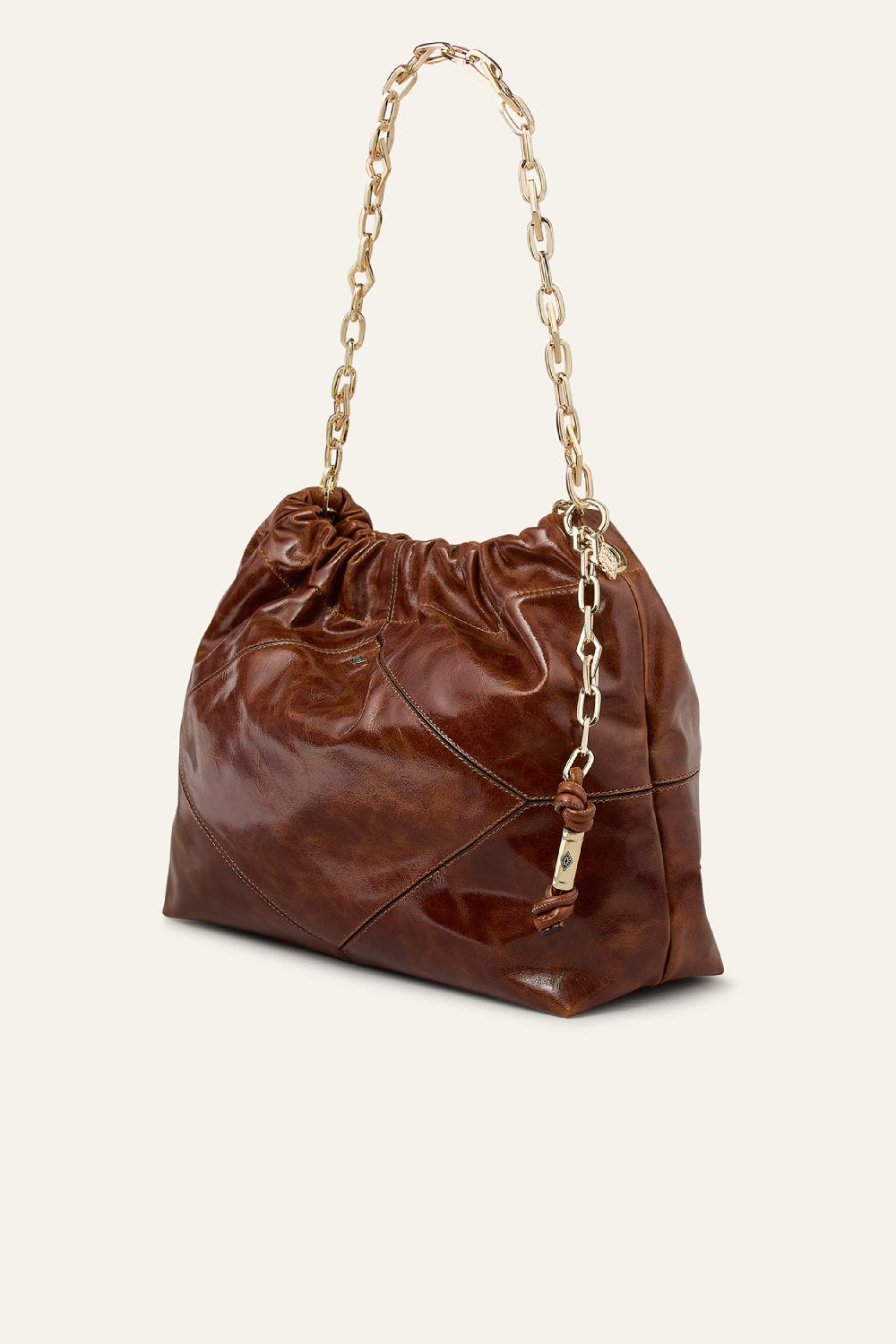 Ba&sh Tote Rectangulaire Grand Format June Marron