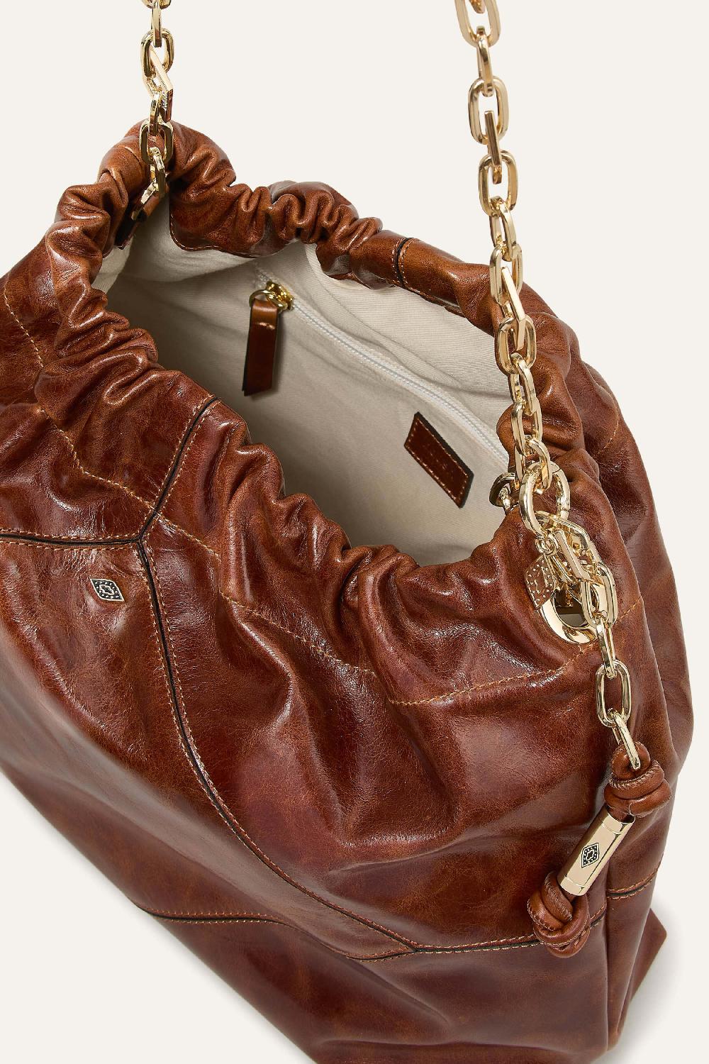 Ba&sh Tote Rectangulaire Grand Format June Marron