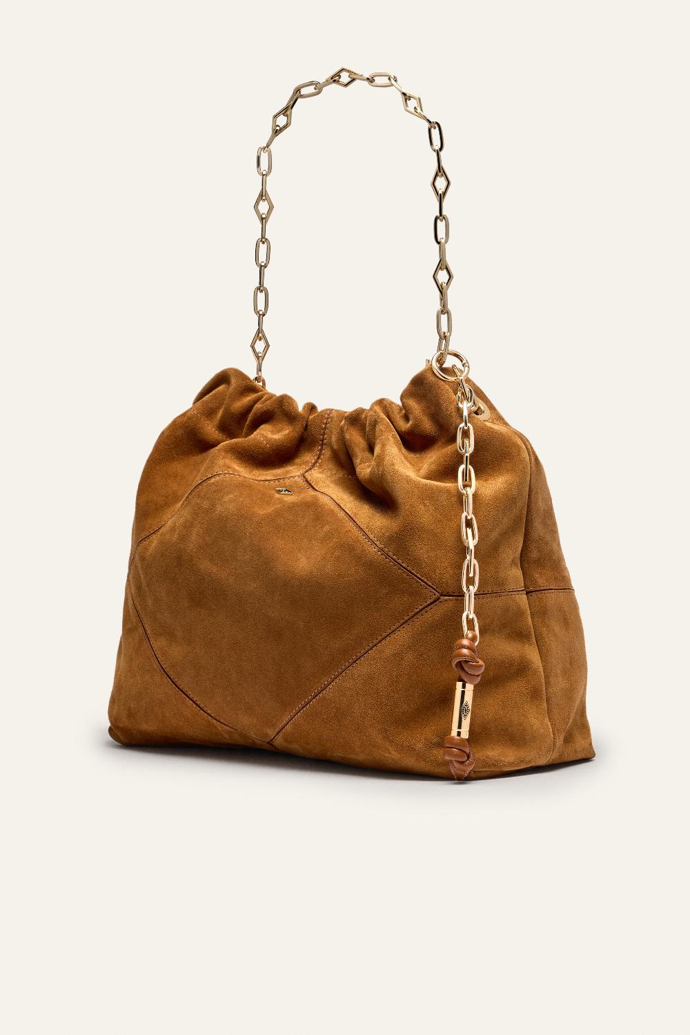 Ba&sh Tote Rectangulaire Grand Format June Marron