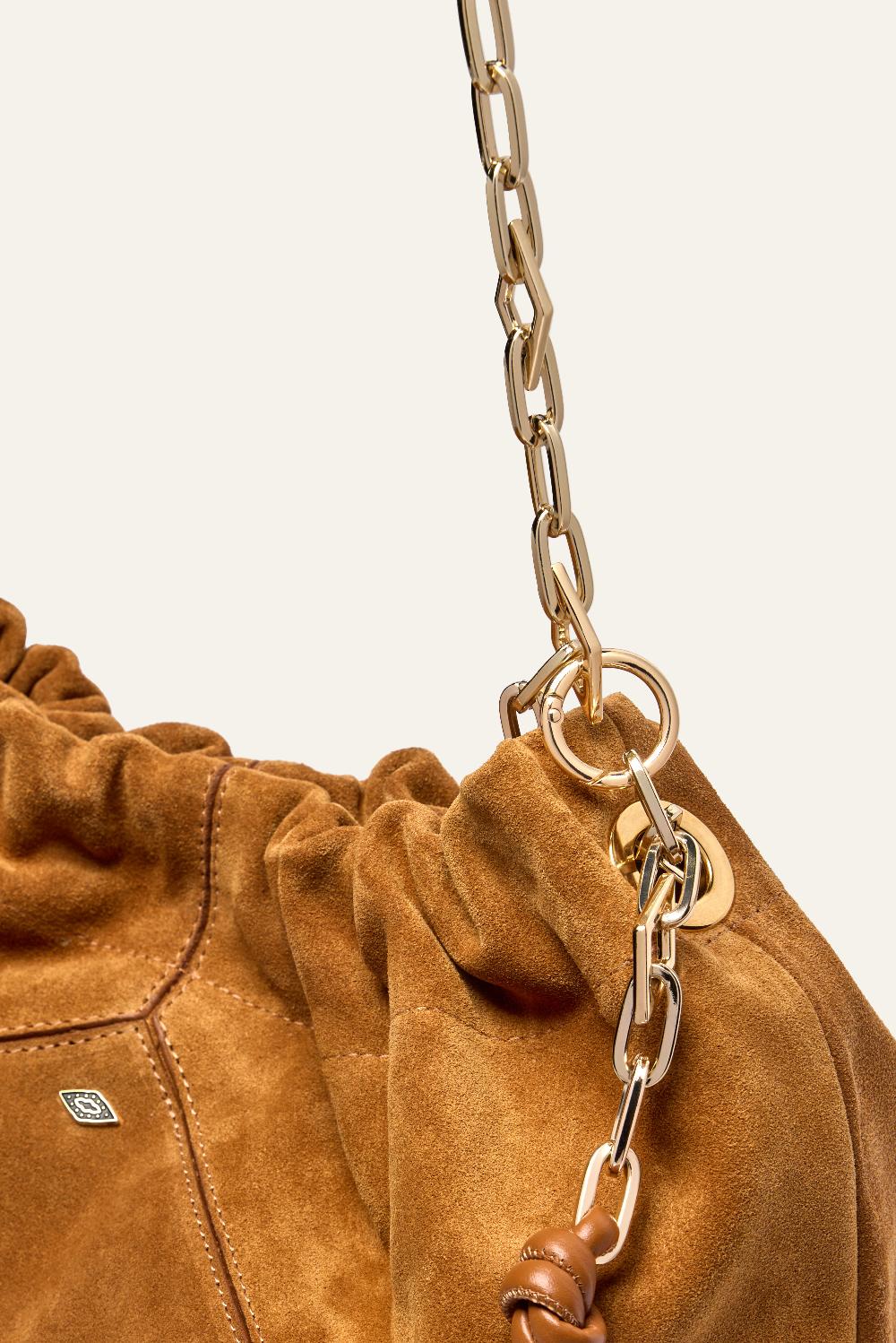 Ba&sh Tote Rectangulaire Grand Format June Marron