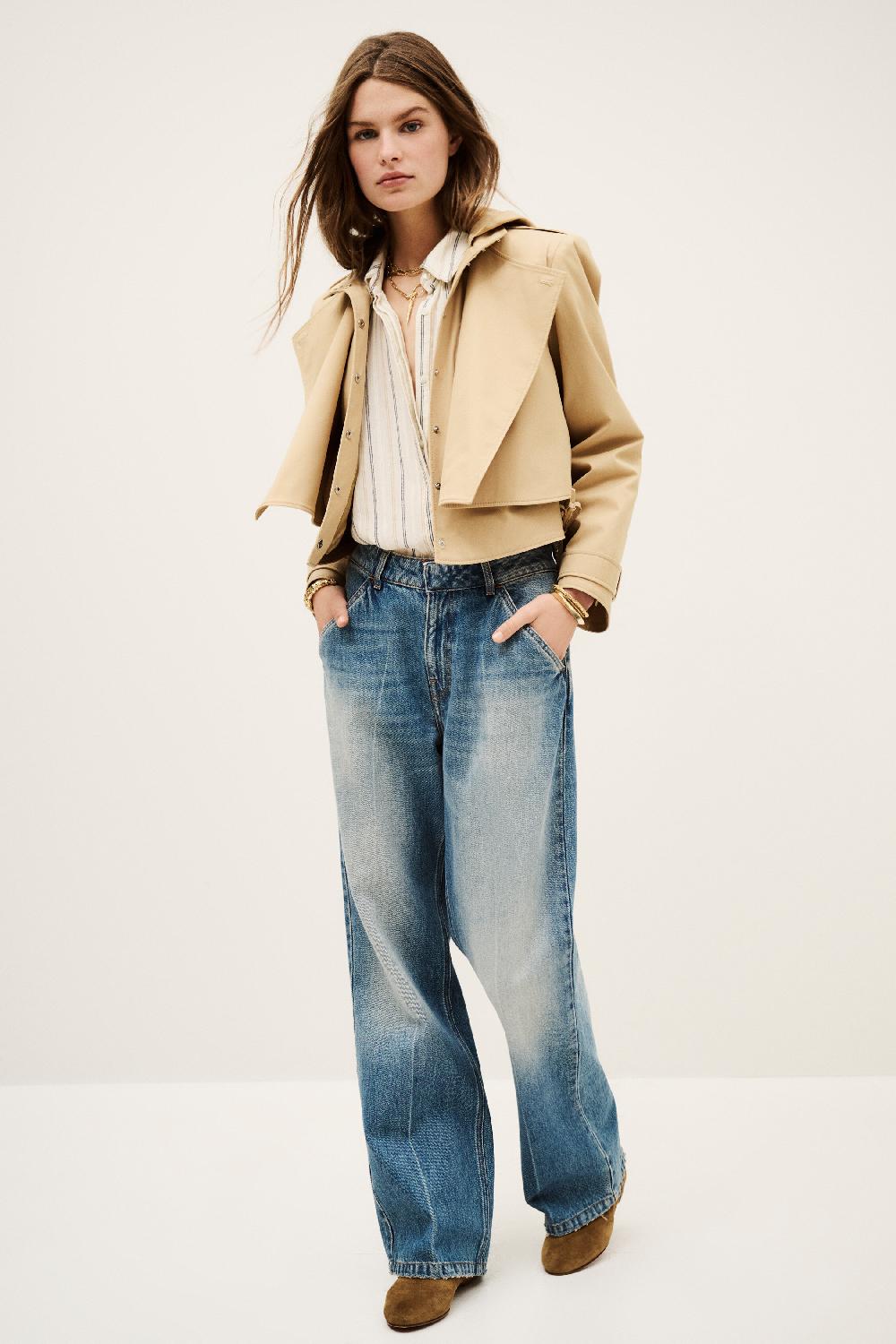 Ba&sh Trench Court Thym Beige
