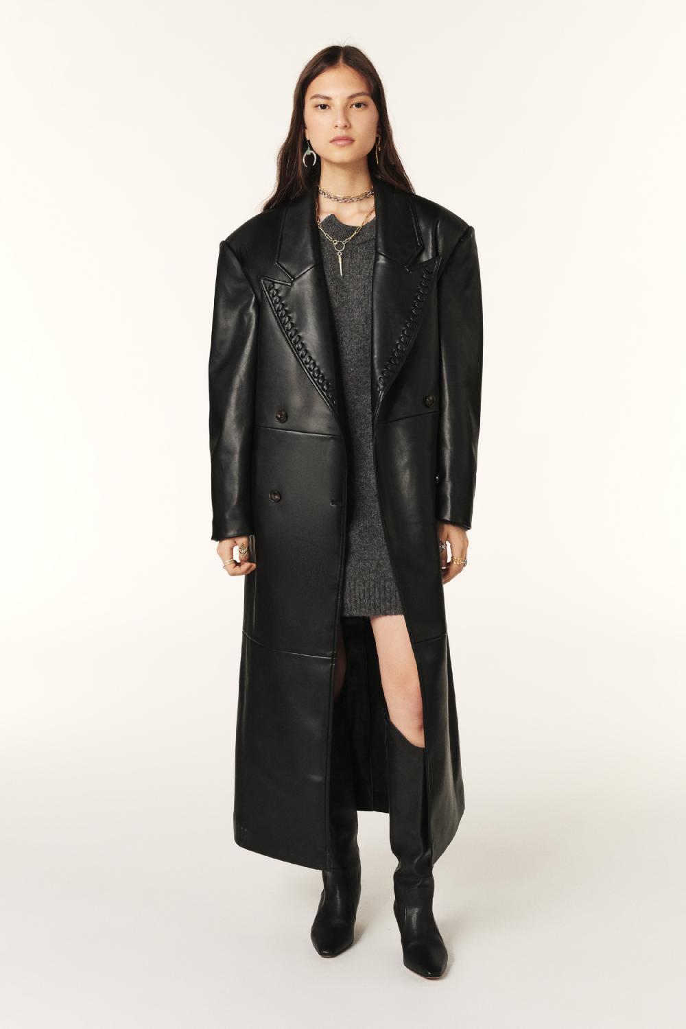 Ba&sh Trench Long Ainara Noir