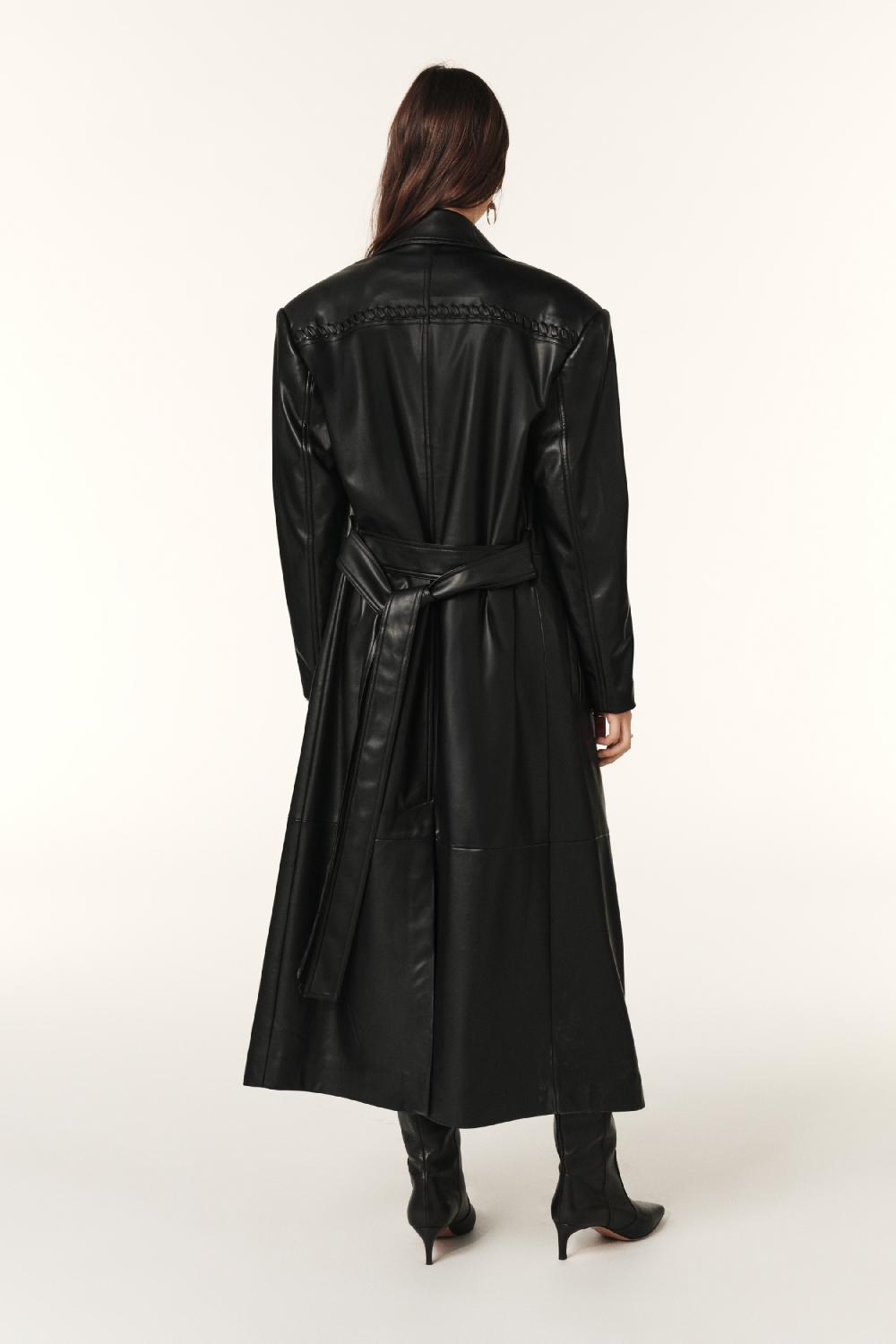 Ba&sh Trench Long Ainara Noir