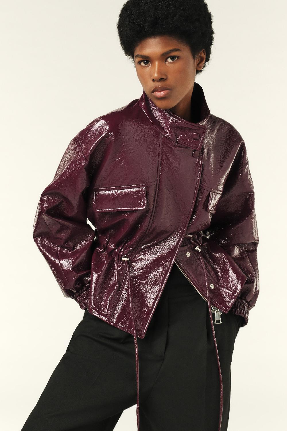 ba&sh Veste AjustéE Malou Rouge