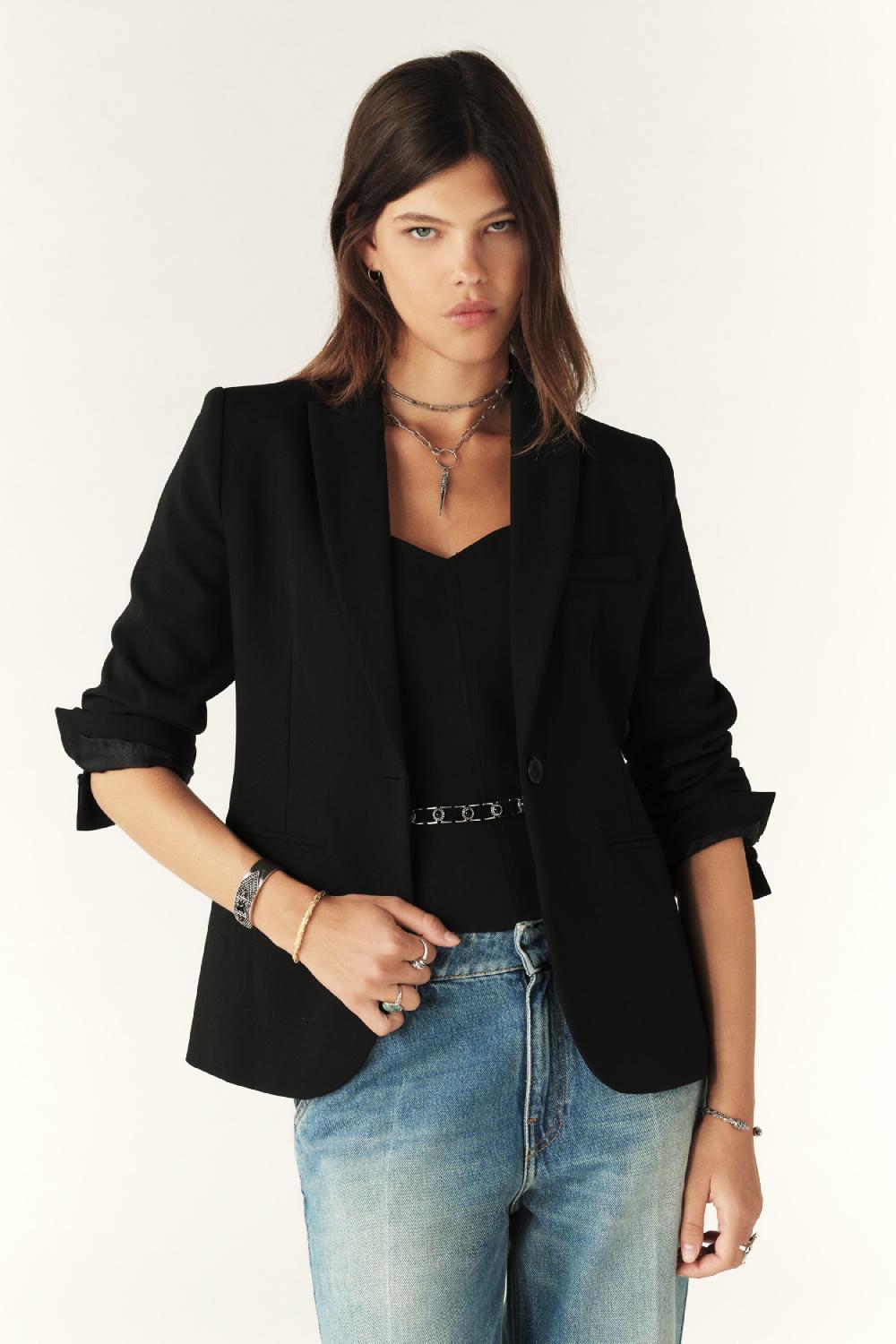 ba&sh Veste CintréE Coleene Noir