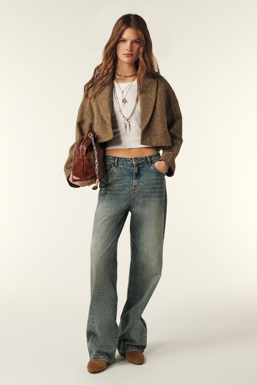 Ba&sh Veste Courte Camala Marron