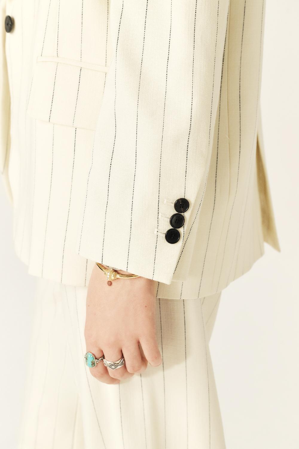 Ba&sh Veste De Costume Epona Blanc Ecru