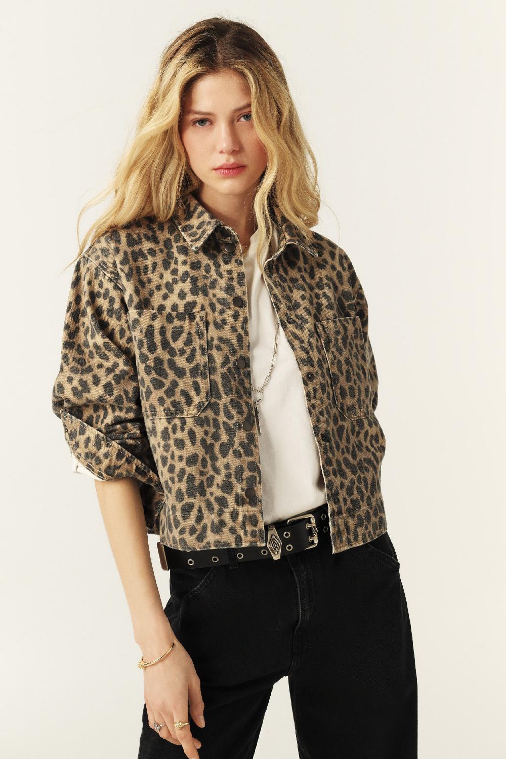 ba&sh Veste Forme Loose Timotee Beige