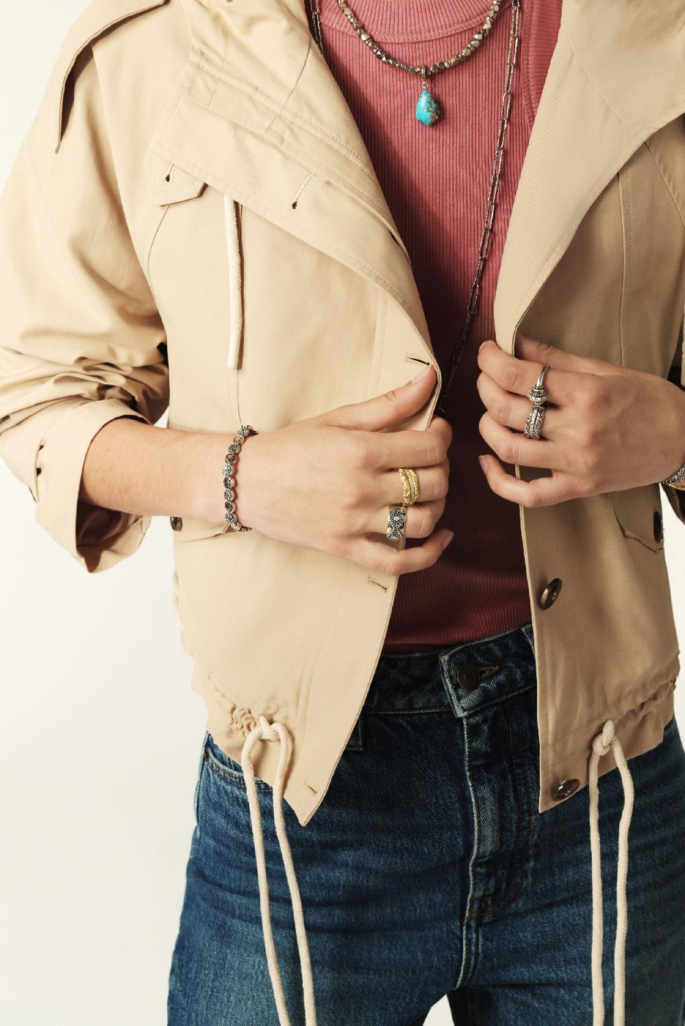 Ba&sh Veste ImperméAble Torry Beige