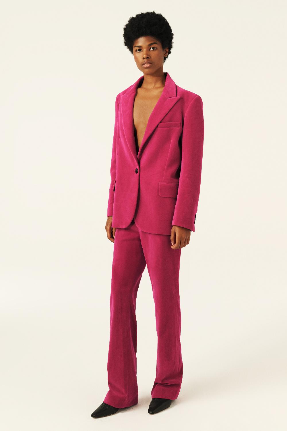 Ba&sh Veste Inspiration Masculine Boop Fuchsia