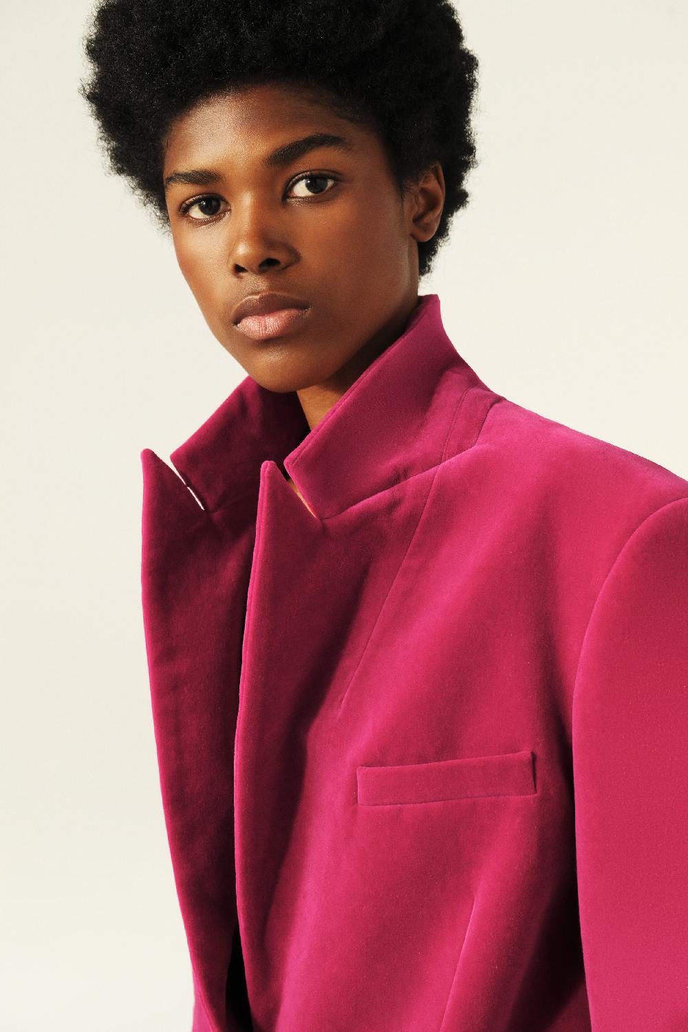 Ba&sh Veste Inspiration Masculine Boop Fuchsia