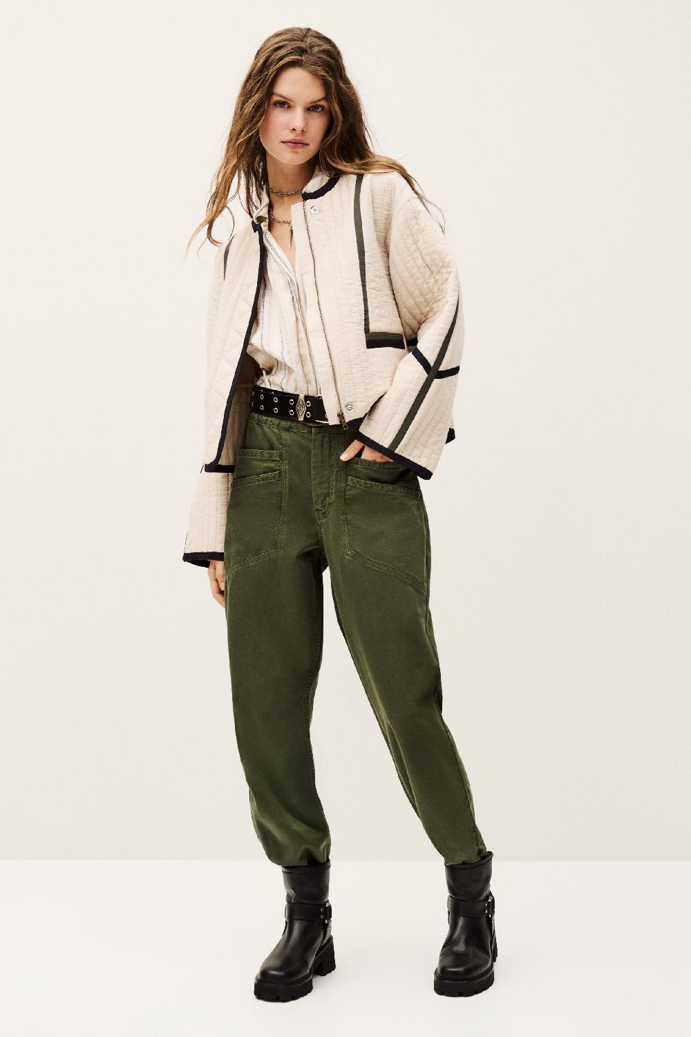 Ba&sh Veste Manches Longues Chim Blanc Ecru