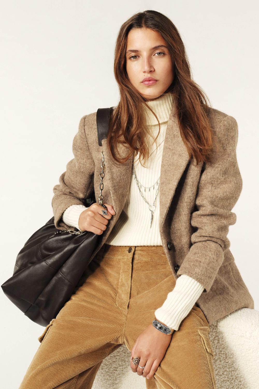 ba&sh Veste Manches Longues Kierel Blanc Ecru