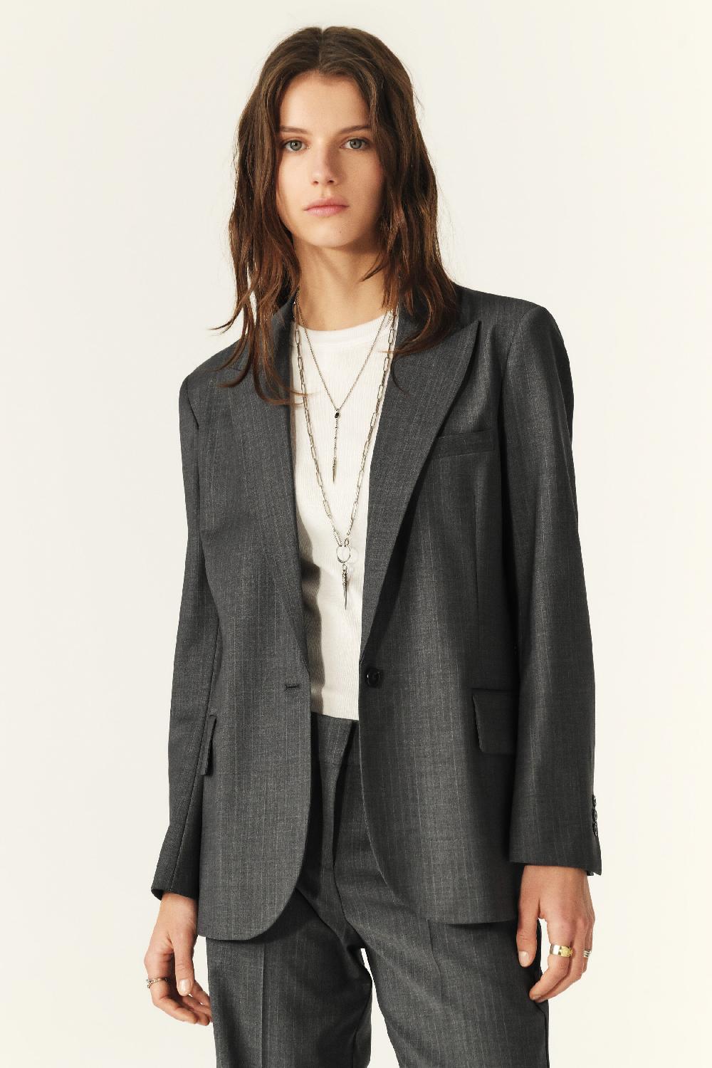 Ba&sh Veste Manches Longues Payne Gris