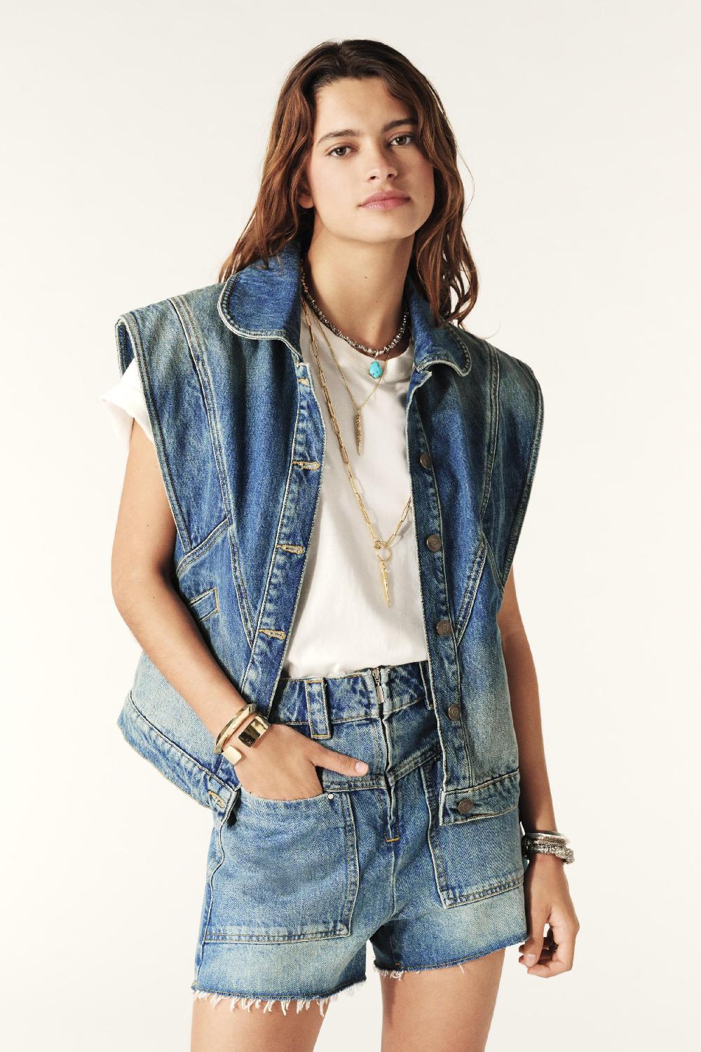 Ba&sh Veste Max Bleu