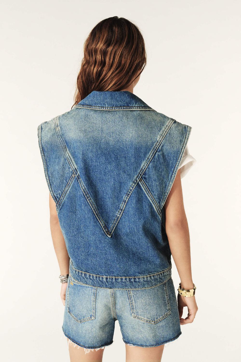 Ba&sh Veste Max Bleu