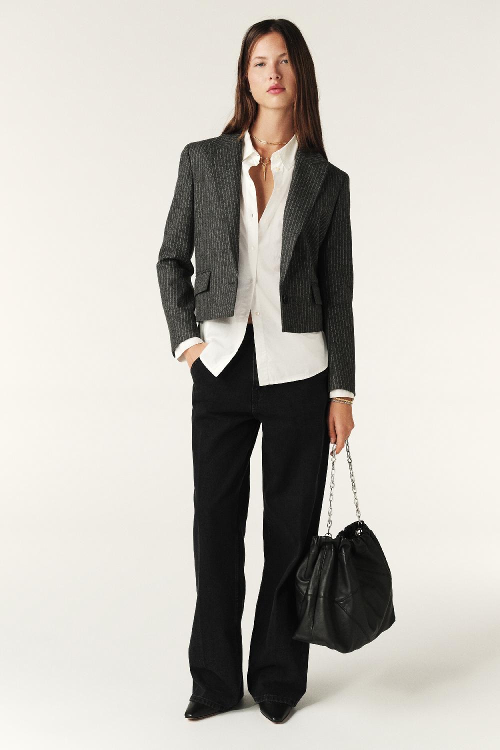 Ba&sh Veste StructuréE Accept Gris