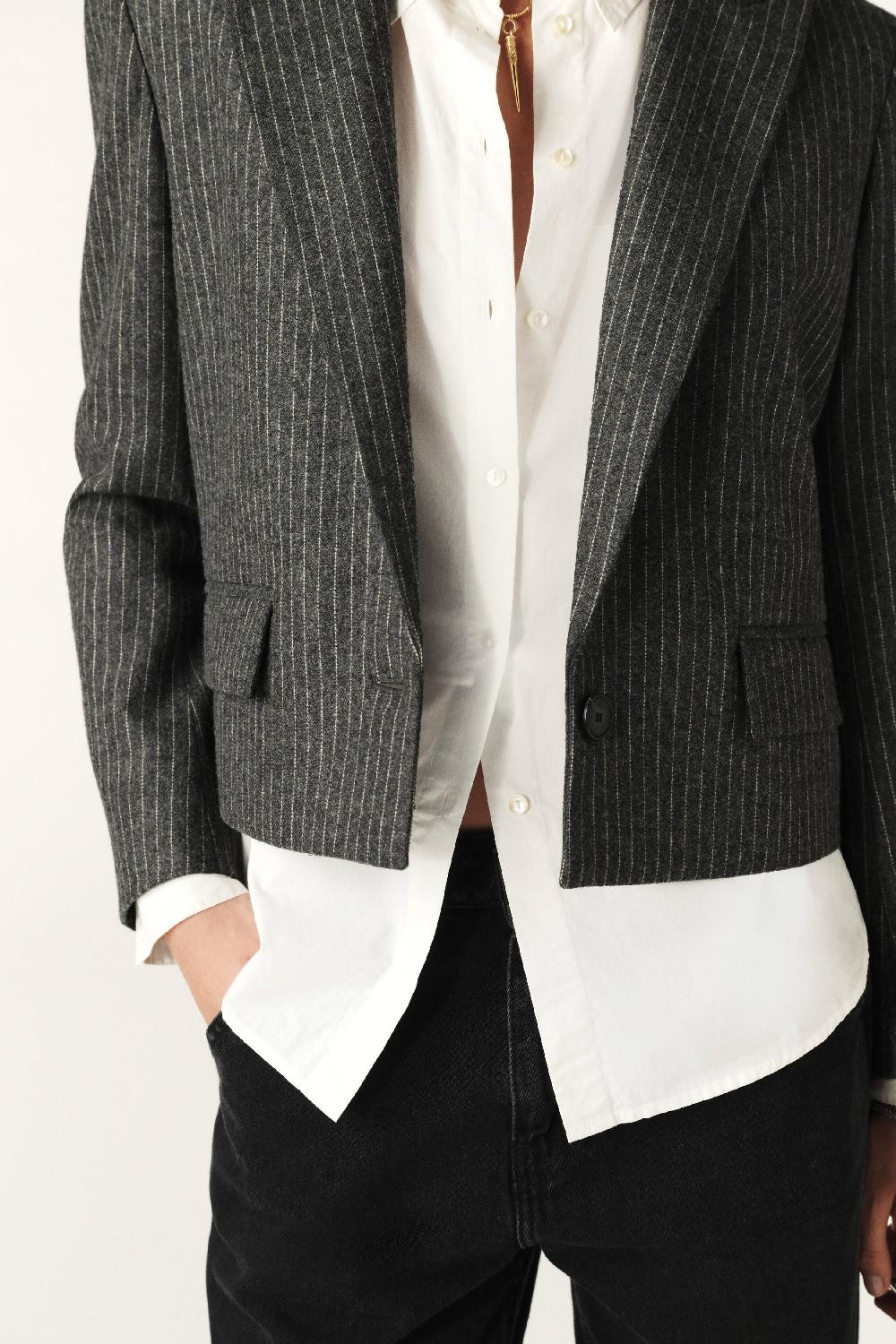 Ba&sh Veste StructuréE Accept Gris