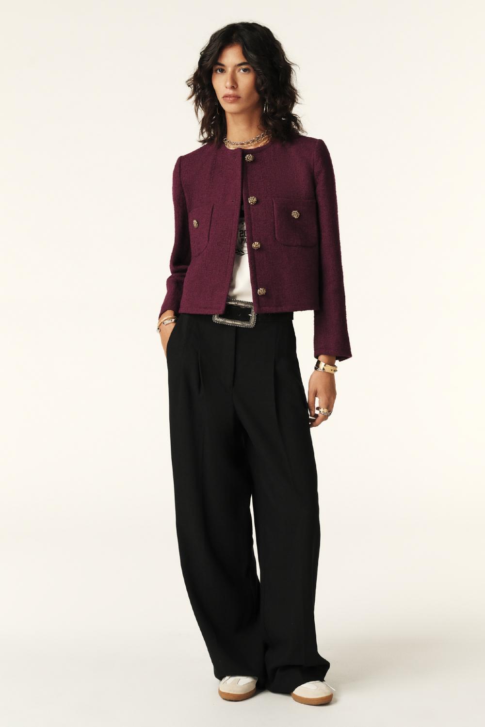 Ba&sh Veste StructuréE Meredith Rouge