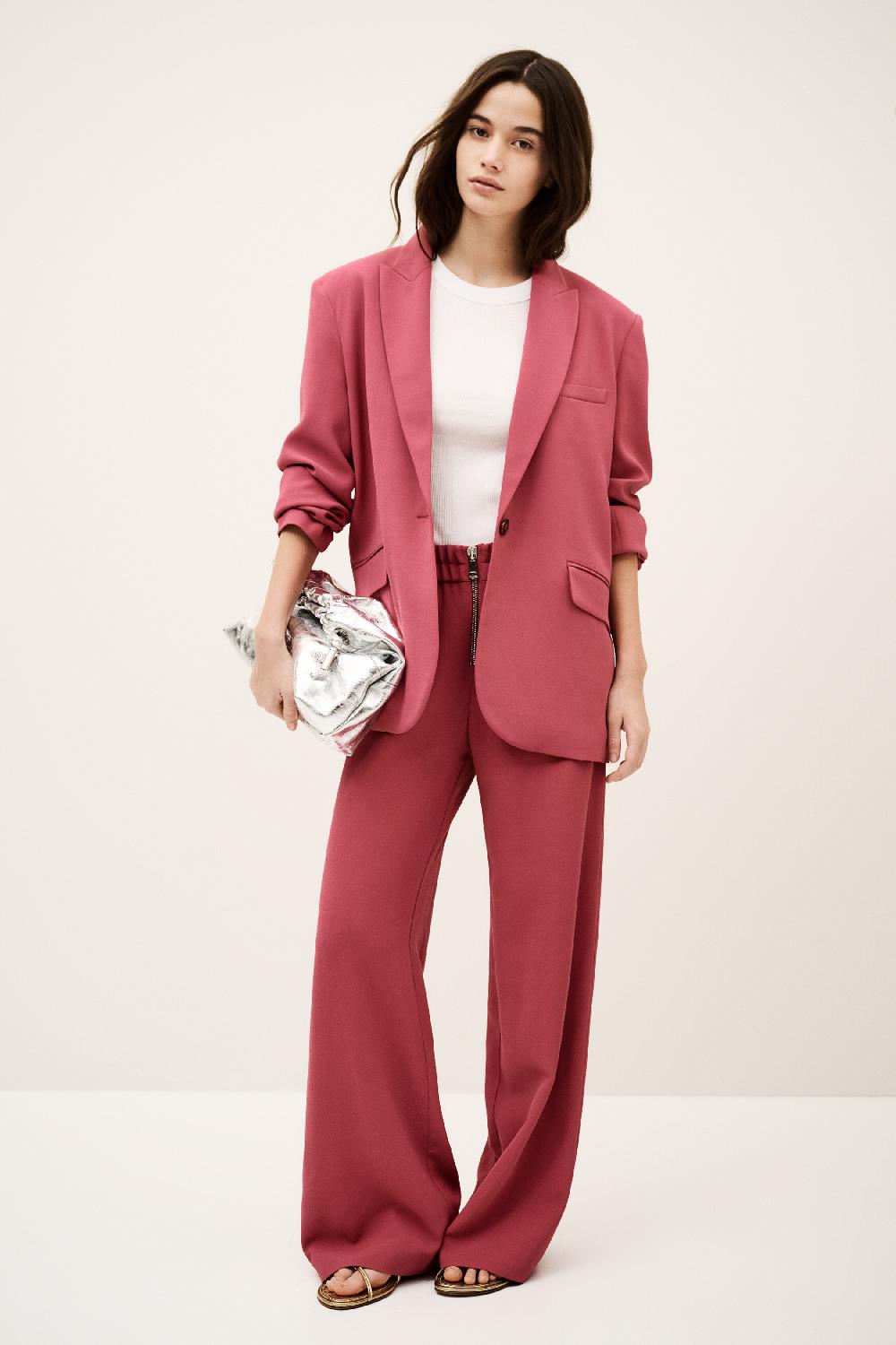 Ba&sh Veste Tailleur Oversize Cetty Rose