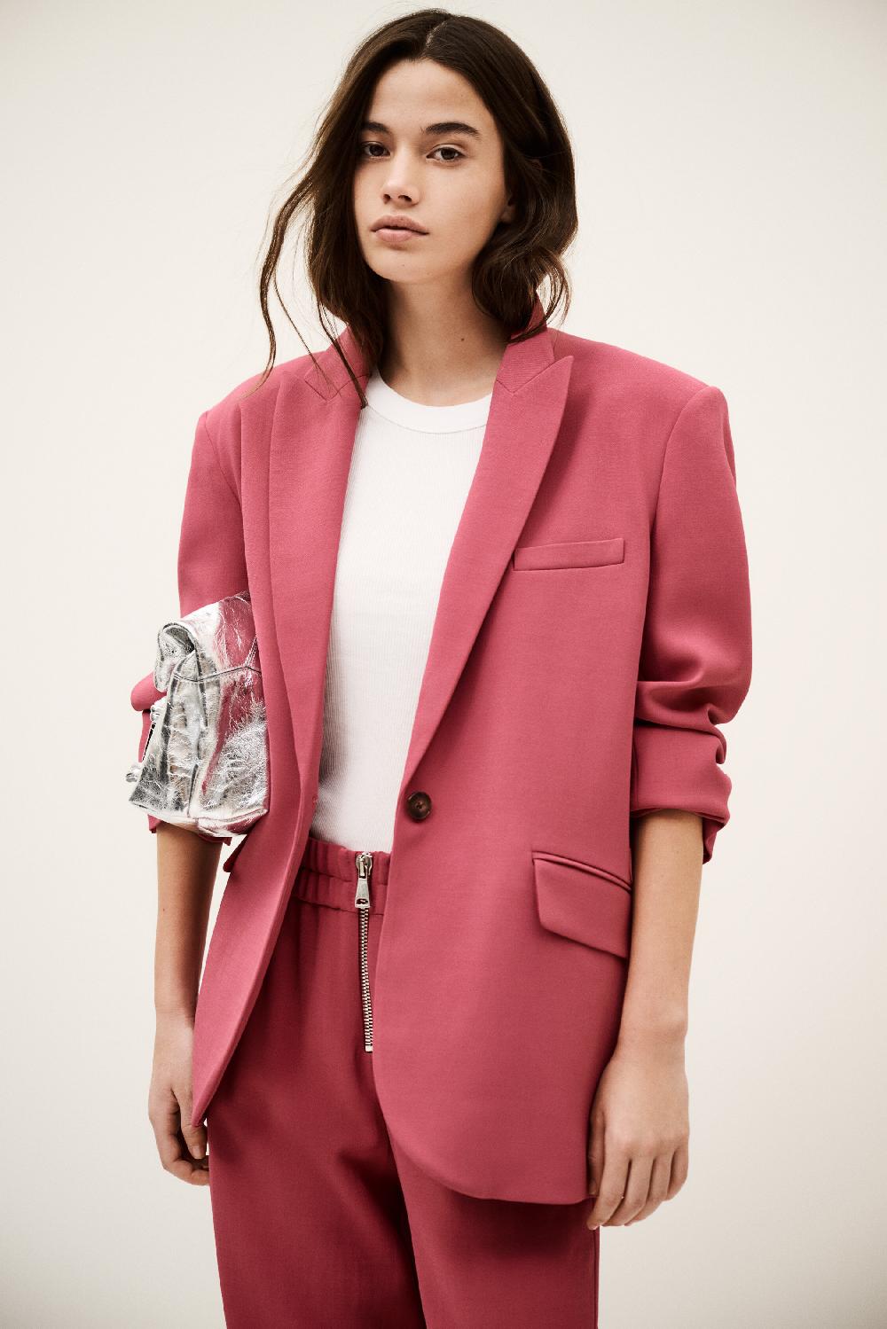Ba&sh Veste Tailleur Oversize Cetty Rose