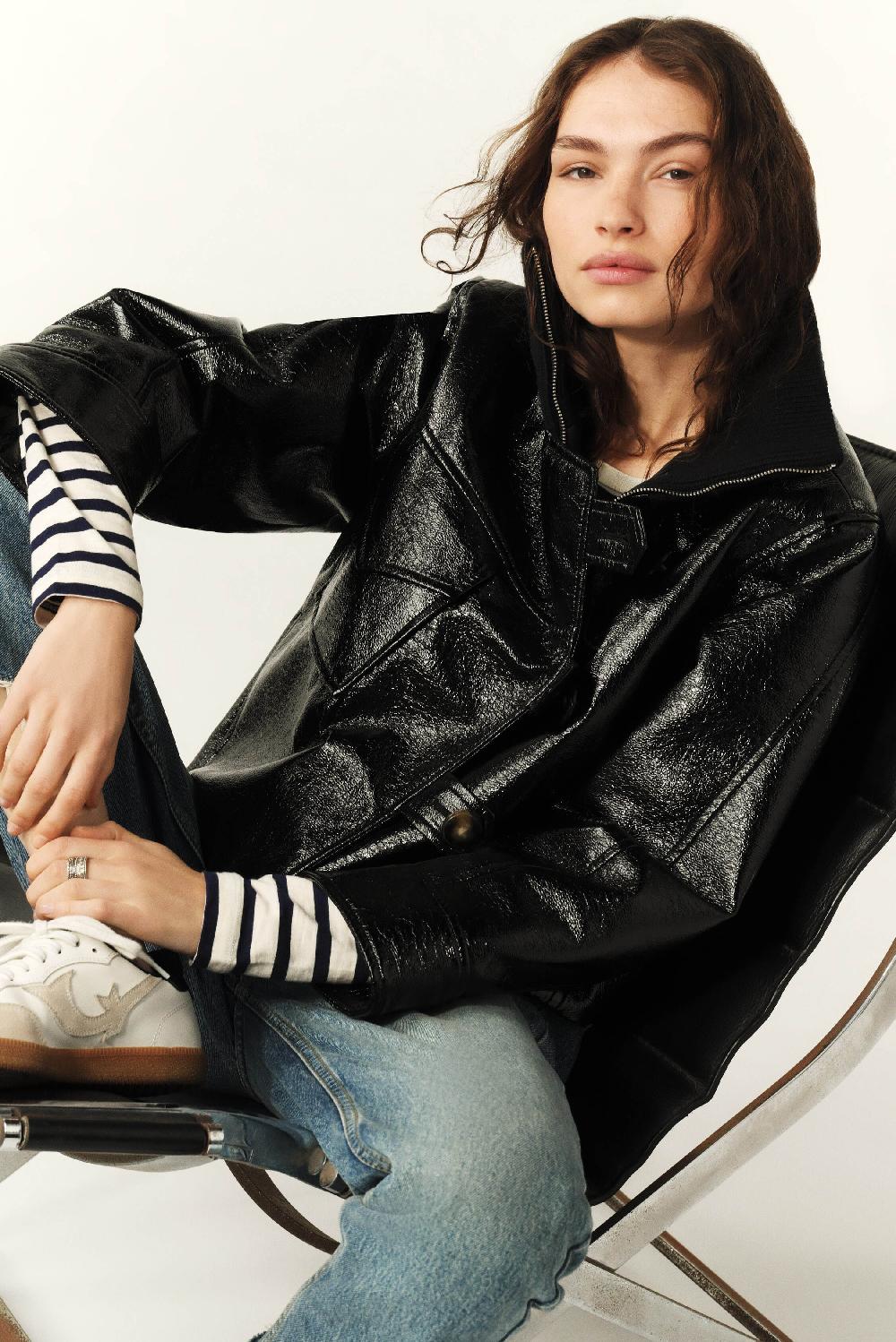 Ba&sh Veste ZippéE Morina Noir