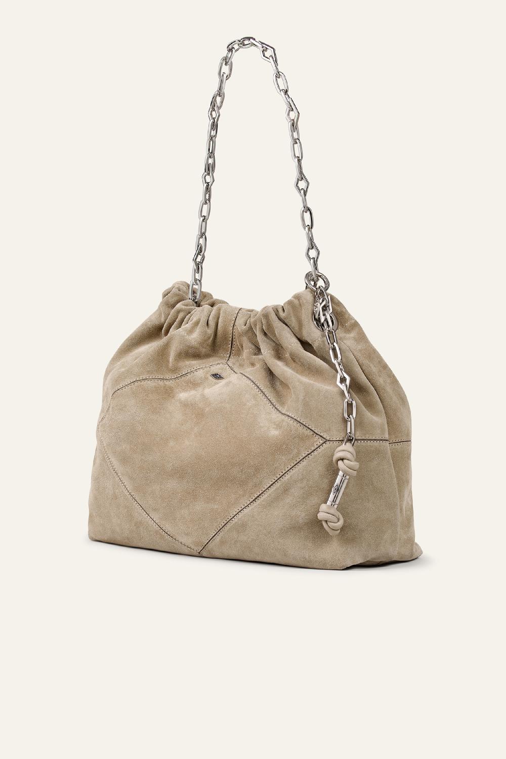 Ba&sh Tote Rectangulaire Grand Format June Blanc Ecru