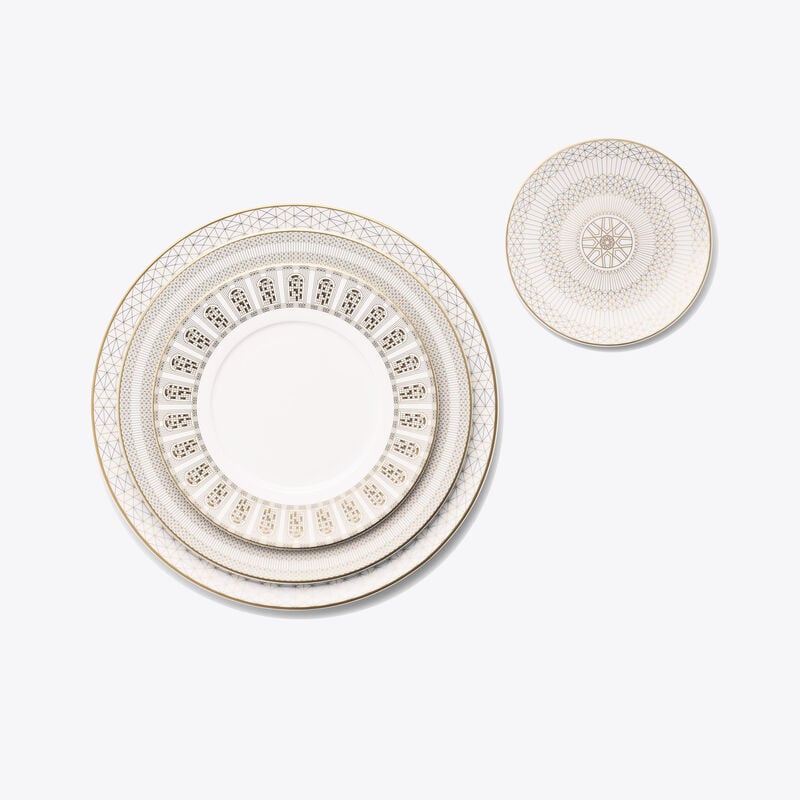 Baccarat Assiette De Présentation Arcadia Or Et Platine